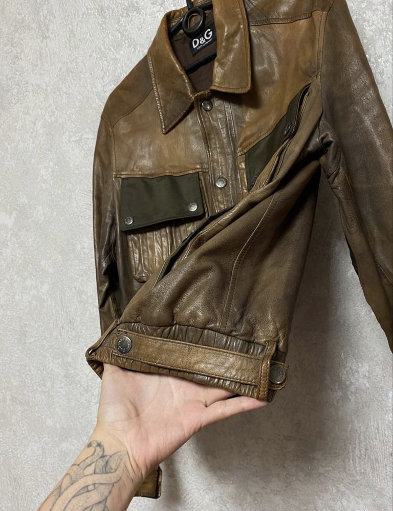 Dolce & Gabbana Dolce Gabbana Leather Jacket Size US L / EU 52-54 / 3 - 4 Thumbnail