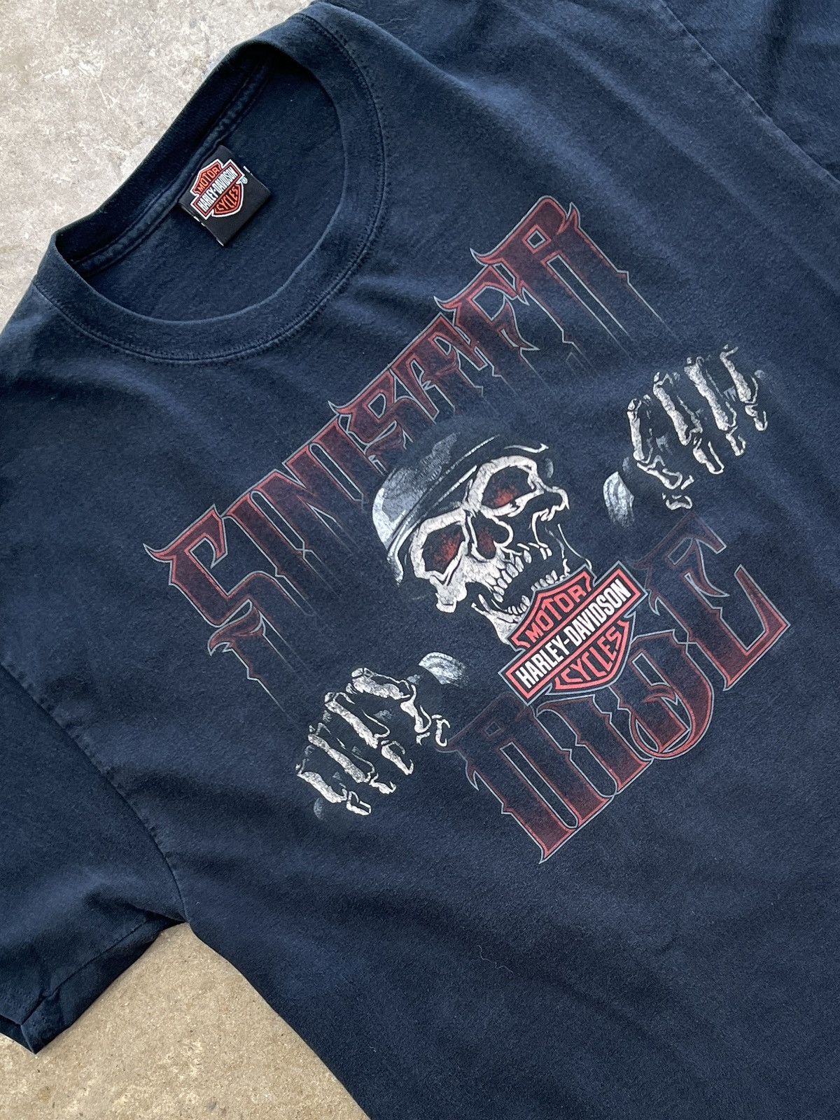 Harley Davidson Vintage Harley Davidson Skull Wings England Motorcycle Large Size US L / EU 52-54 / 3 - 5 Thumbnail