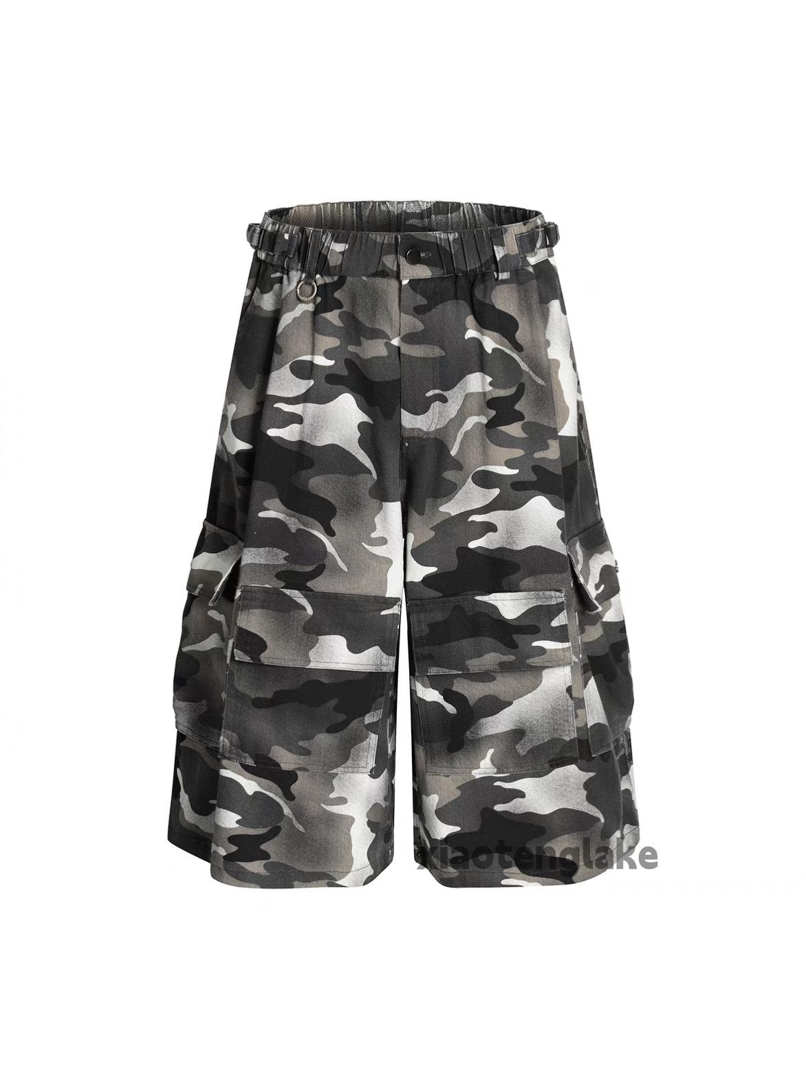 Vintage xz loose baggy skate hiphop cargo camo flared shorts Size US 30 / EU 46 - 3 Thumbnail