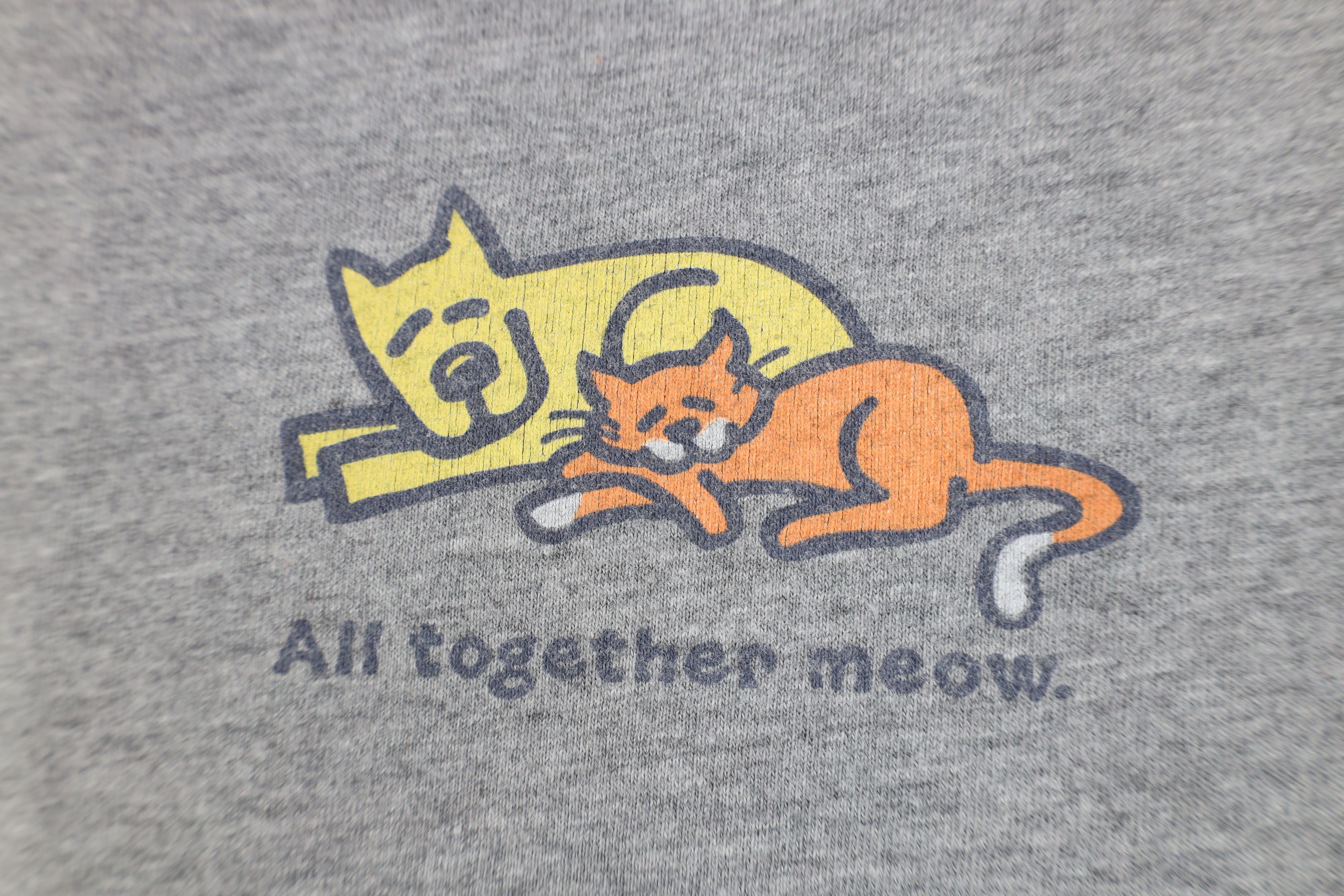 Life is Good Vintage Life Is Good Spell All Together Meow Cat Dog T-Shirt Size L / US 10 / IT 46 - 4 Thumbnail