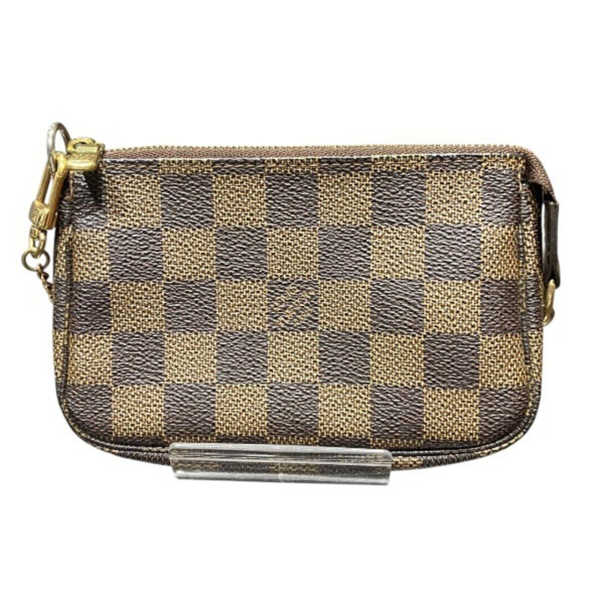 Louis Vuitton Damier Mini Pochette Accessoires N58009 Bag Shoulder Pouch Men's Women's in Brown