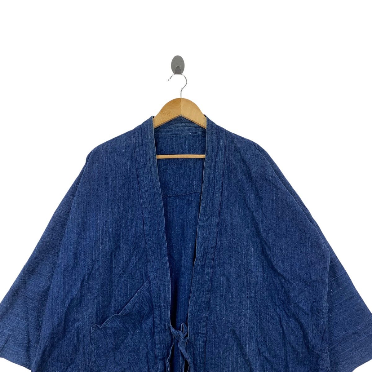 Vintage Vintage 70s KIMONO JAPAN DRAGON Natural Pure Indigo Coat Size US XXL / EU 58 / 5 - 2 Thumbnail