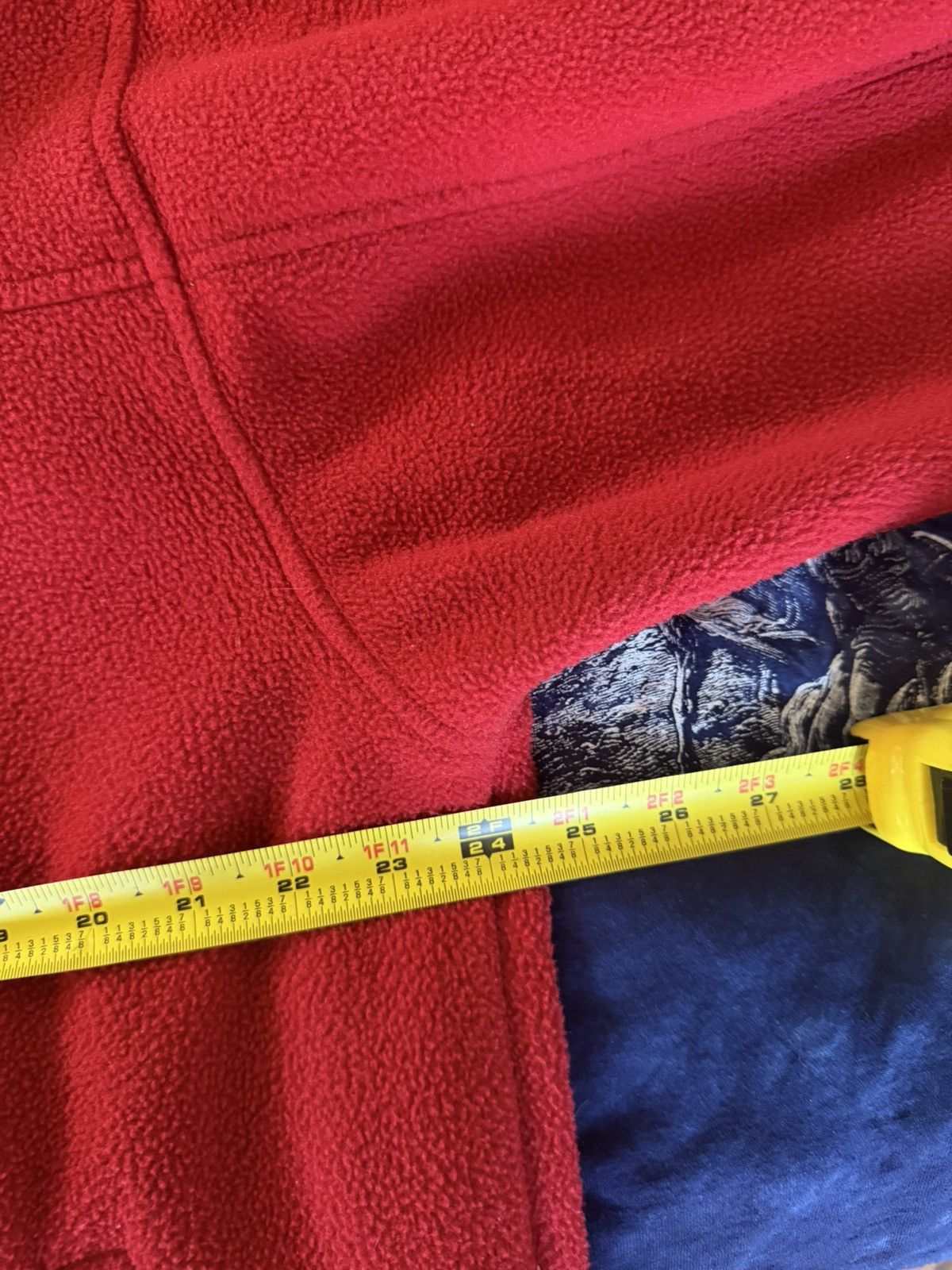 The North Face vintage 90s-y2k TNF made in USA red zip up fleece jacket Size US L / EU 52-54 / 3 - 10 Thumbnail