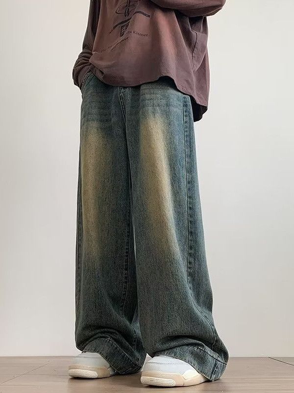 Japanese Brand × Vintage Men's vintage washed straight jeans Size US 38 / EU 54 - 2 Thumbnail