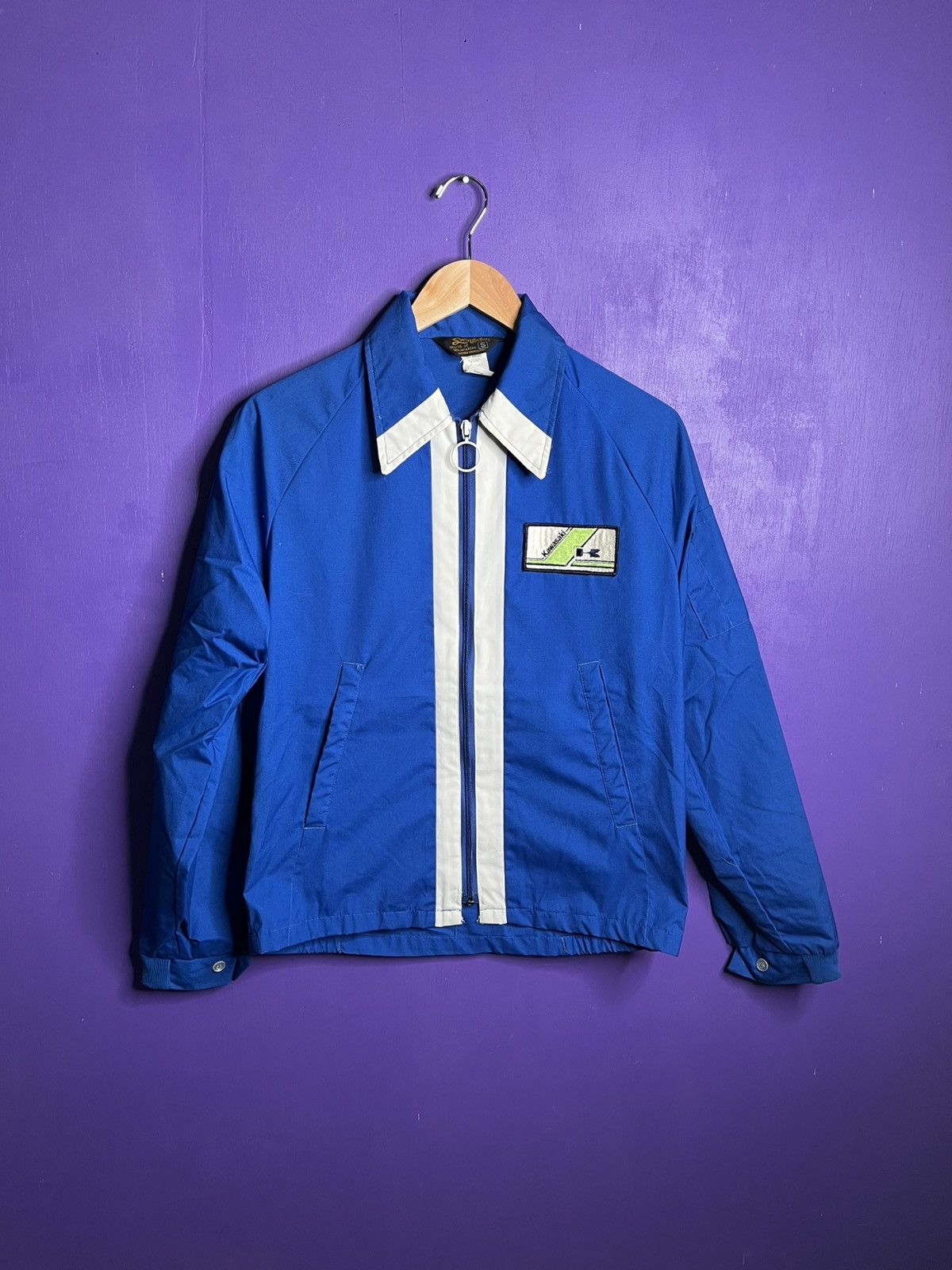 Swingster × Vintage Vintage 70s Swingster Kawasaki patch racing jacket Size US S / EU 44-46 / 1 - 1 Thumbnail