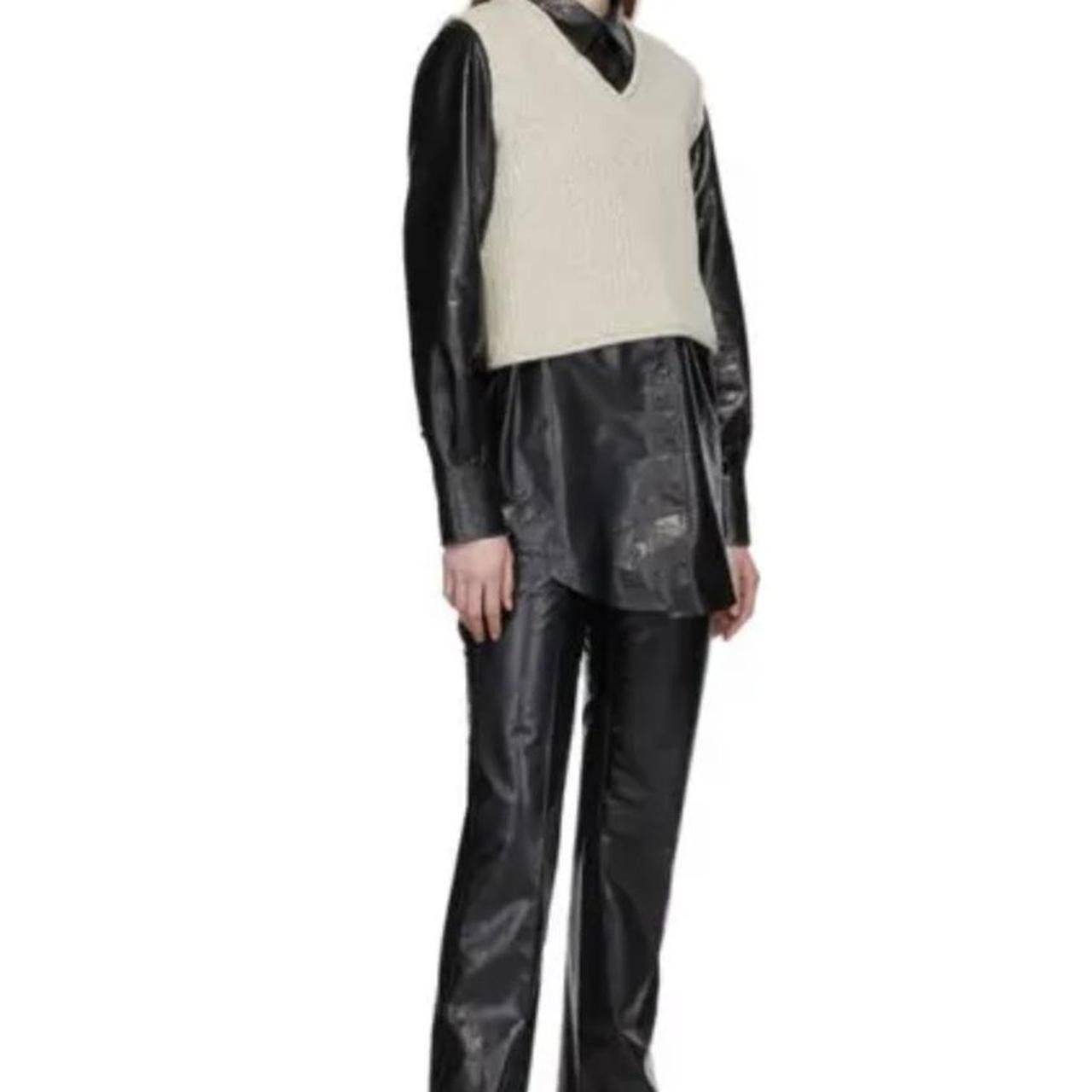 Acne Studios Acne studios whipstiched leather shirt Size S / US 4 / IT 40 - 4 Thumbnail