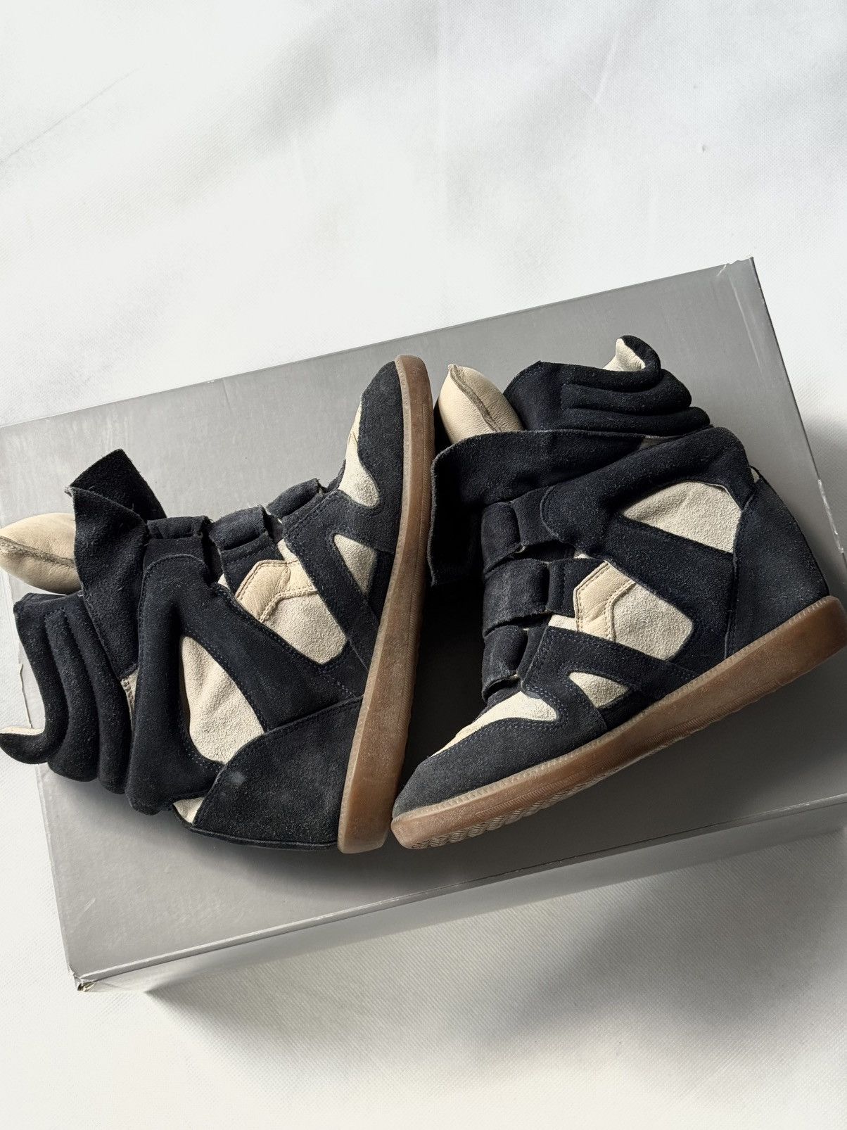 Isabel Marant Isabel Marant Bekett sneakers shoes Black Suede Wedge Size US 6 / IT 36 - 4 Thumbnail