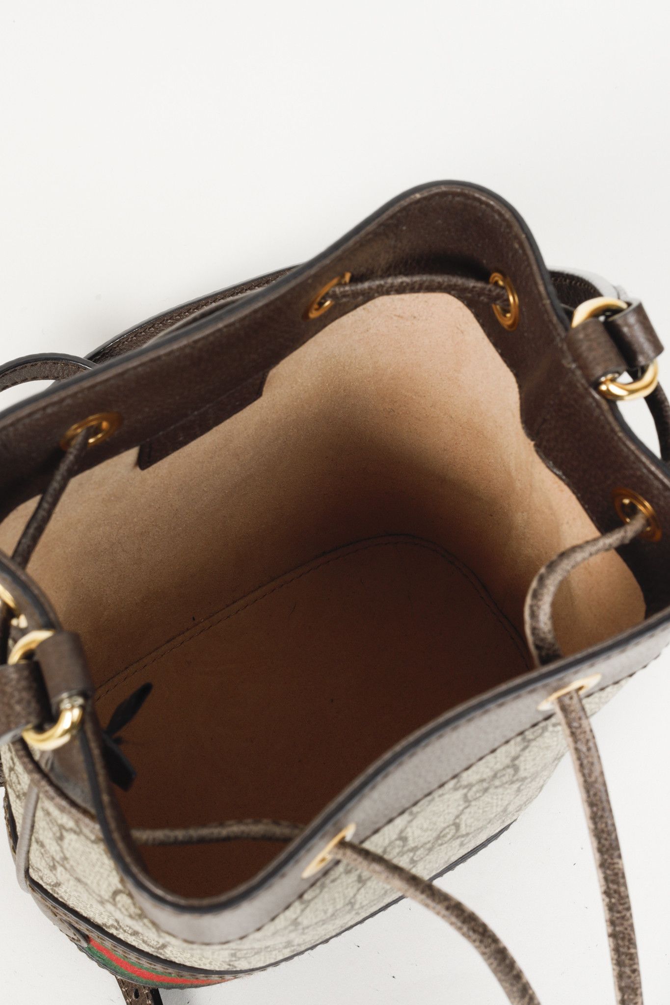 Gucci Gucci Ophidia Brown GG Supreme Mini Bucket Bag Size ONE SIZE - 12 Thumbnail