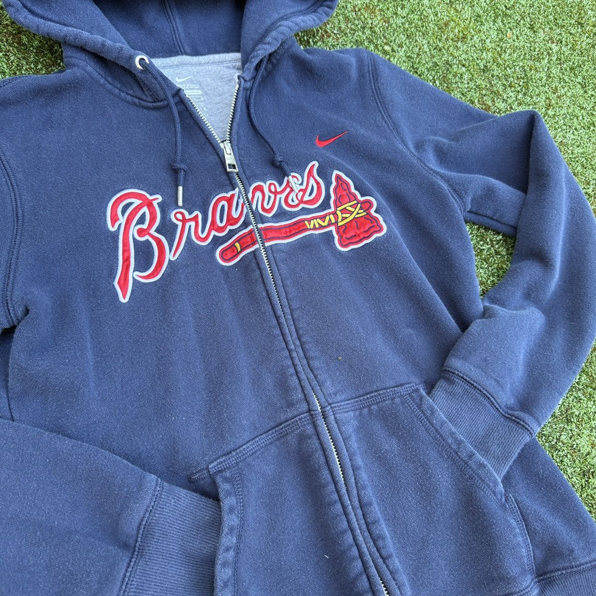 Nike Nike Atlanta Braves zip-up Jacket Size S / US 4 / IT 40 - 2 Thumbnail