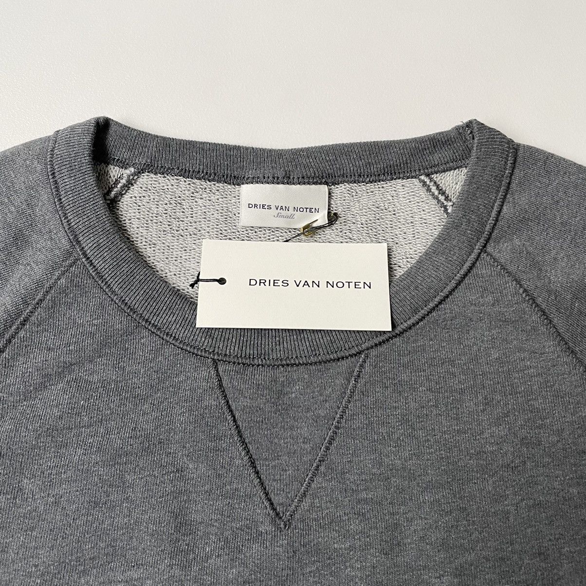 Dries Van Noten Grey Marl Cotton Sweatshirt Size US S / EU 44-46 / 1 - 3 Thumbnail