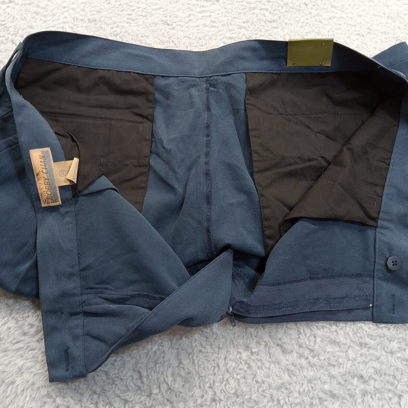& Other Stories Bobby Chan Shorts 40 Men's Bermuda Sportswear Navy Blue Silk Size US 40 / EU 56 - 3 Thumbnail