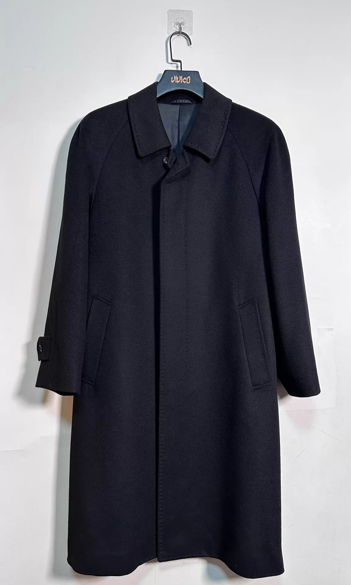 Balmain Balmain100% Cashmere Long Coat Charcoal/Black Size US M / EU 48-50 / 2 - 2 Thumbnail