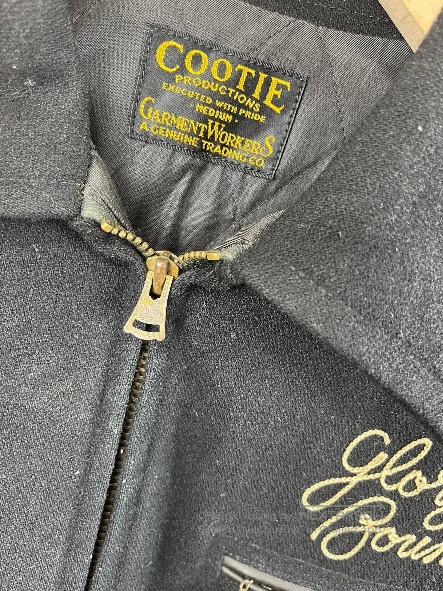 Japanese Brand Cootie Wool Jacket with Leather Accents. Size US M / EU 48-50 / 2 - 4 Thumbnail