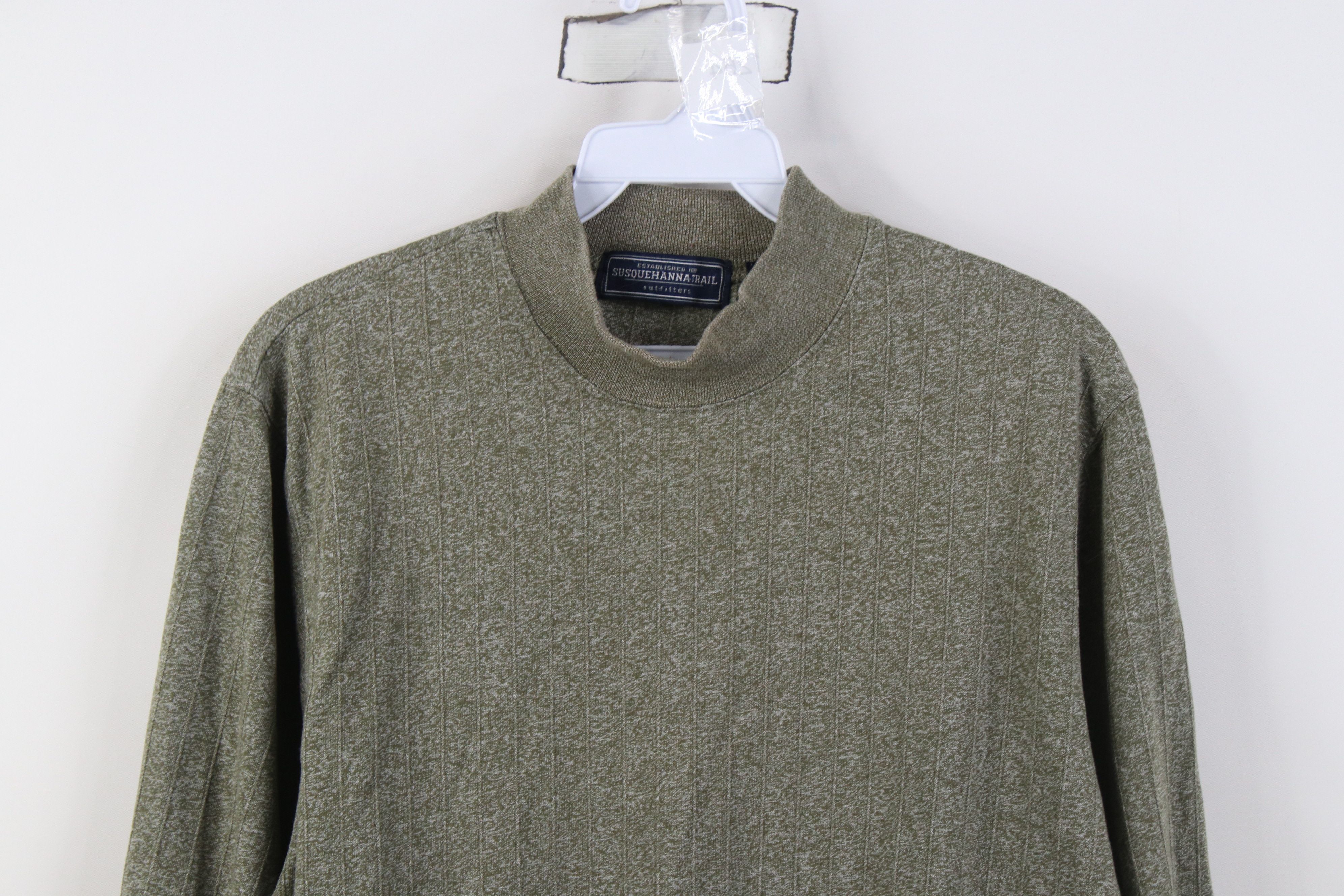Other Vintage 90s Streetwear Knit Mock Neck Long Sleeve T-Shirt Size US M / EU 48-50 / 2 - 2 Thumbnail
