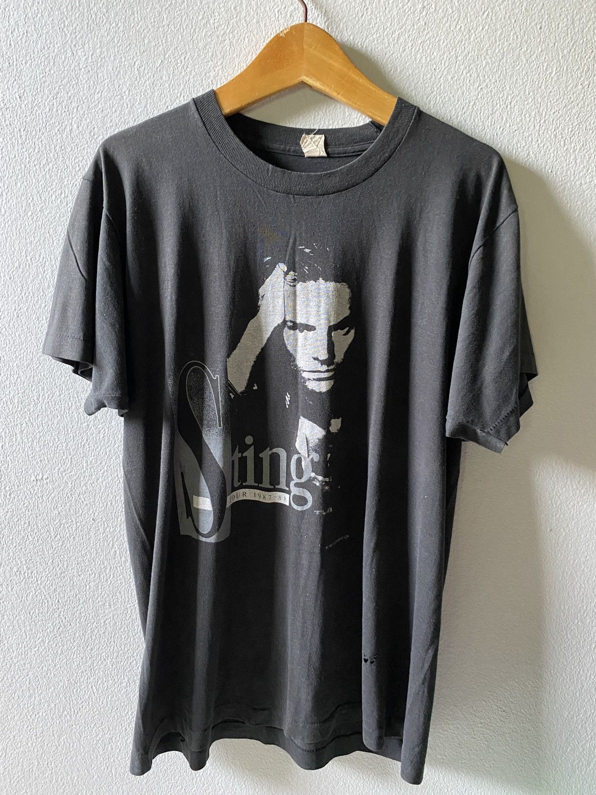 Band Tees × Vintage T-Shirt Nothing Like The Sun World Tour XL 80s 1980s Size US XL / EU 56 / 4 - 1 Thumbnail