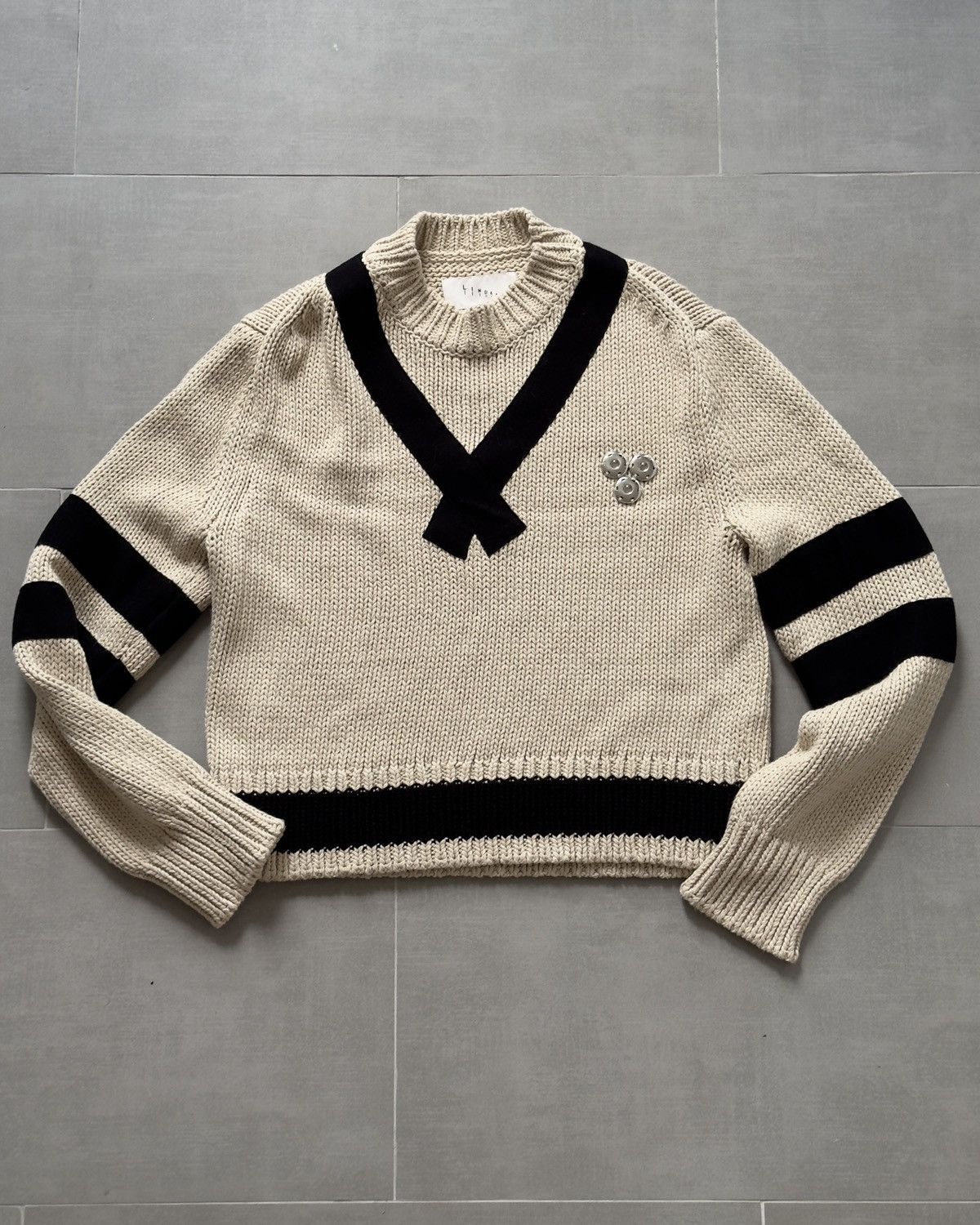Linder Linder NYC Ivory Sweater Size US L / EU 52-54 / 3 - 1 Thumbnail