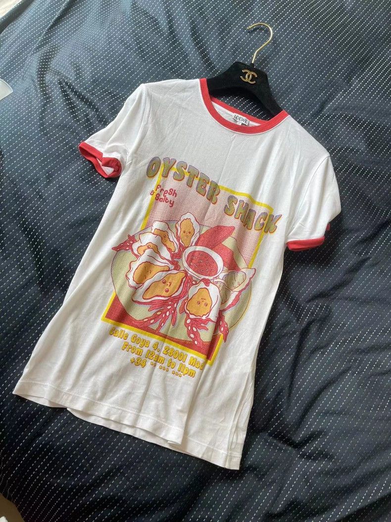 Loewe LOEWE Clam print cute white short sleeves Size XS / US 0-2 / IT 36-38 - 1 Thumbnail