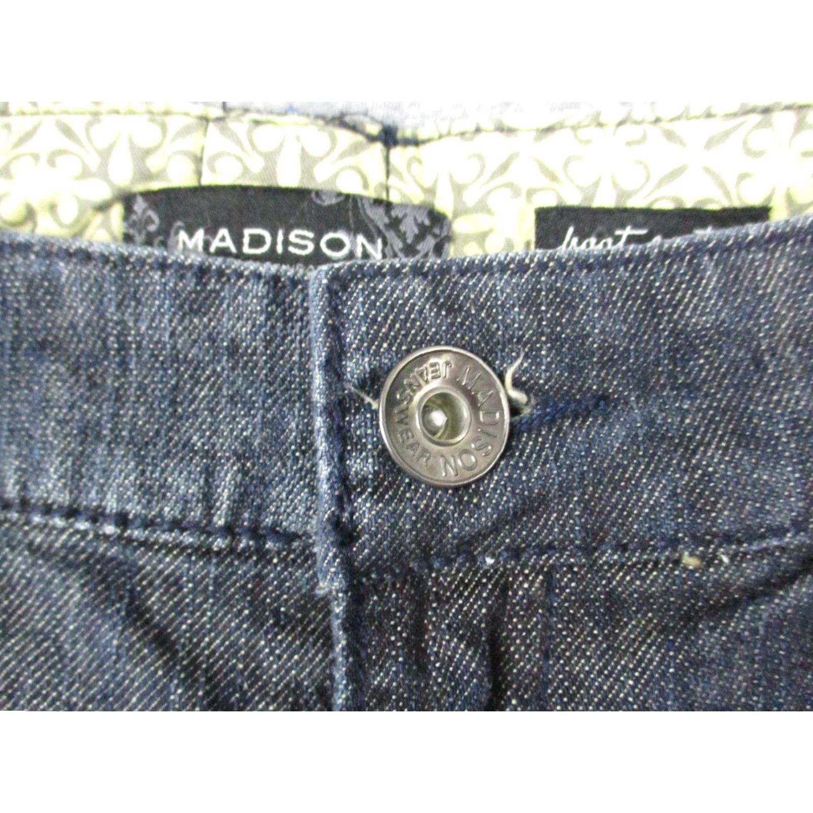Madison Madison Jeanswear Modern Boot Denim 8 Women's Blue Cotton Blend Mid Rise Jeans Size 30" / US 8 / IT 44 - 4 Thumbnail
