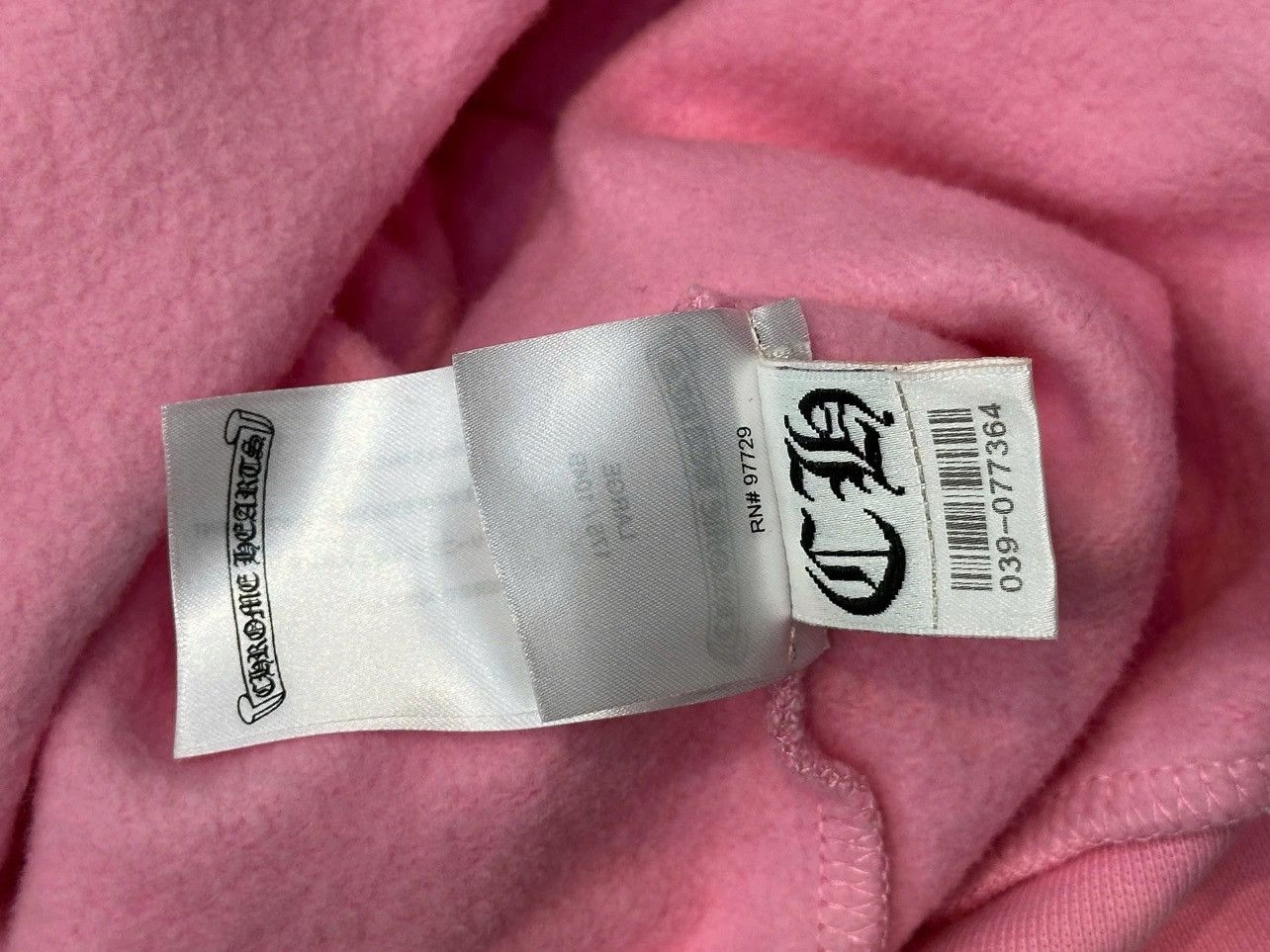 Chrome Hearts Chrome Hearts USA Script Logo Pink Pullover hoodie Size L / US 10 / IT 46 - 12 Thumbnail