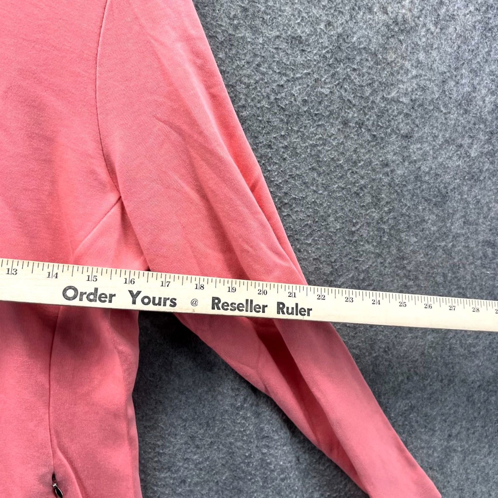 Vintage Fairway & Greene Sweatshirt Women M Peach 1/4 Zip Pullover Long Sleeve Activewear Golf Mock Neck Size M / US 6-8 / IT 42-44 - 3 Thumbnail