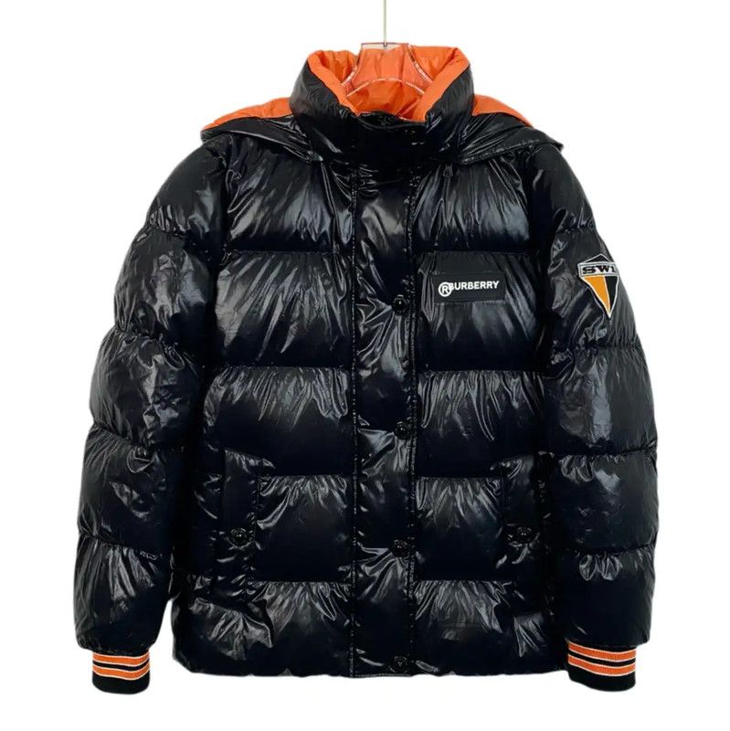 Burberry Burberry Men's Black Nylon Down Jacket Size US XS / EU 42 / 0 - 1 Thumbnail