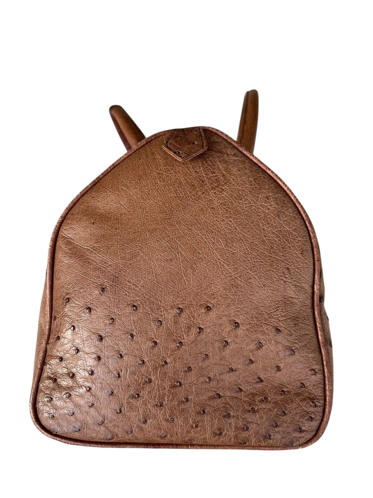 Leather Vintage JRA Japan Ostrich Leather Boston Bag Size ONE SIZE - 15 Thumbnail