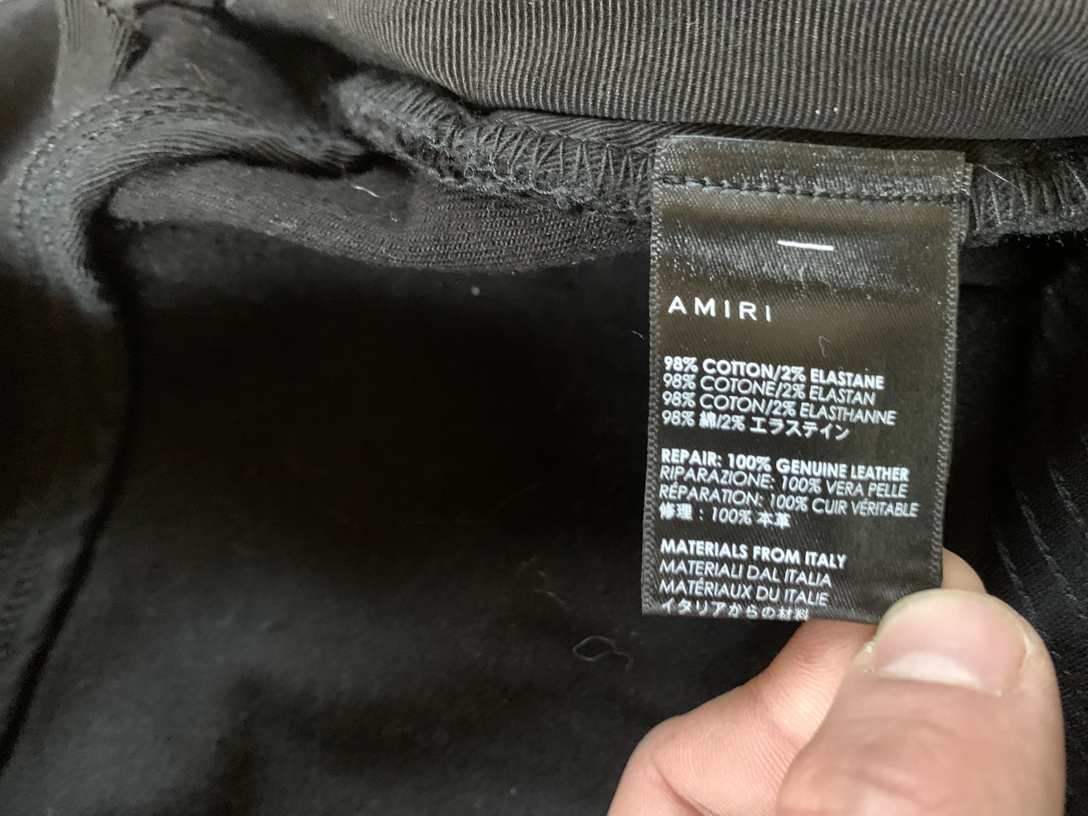 Amiri Amiri Stretch Black Ribbed Jeans Size US 34 / EU 50 - 14 Thumbnail