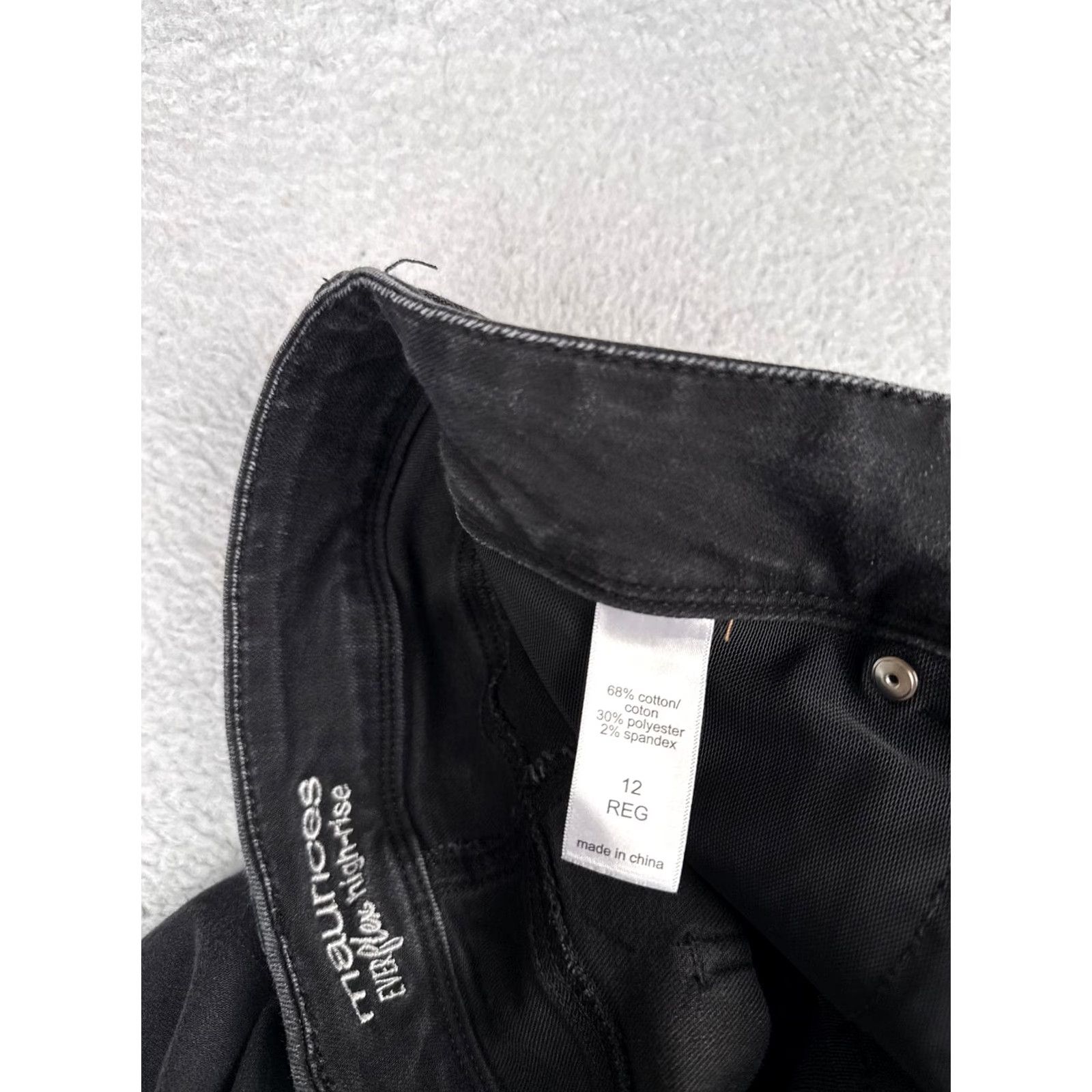 Vintage Maurices EVERflex High Rise Bootcut Jeans Womens 12 Charcoal Blue 30x26 Jeans Womens Dress Pants? Size 34" / US 12 / IT 48 - 7 Thumbnail