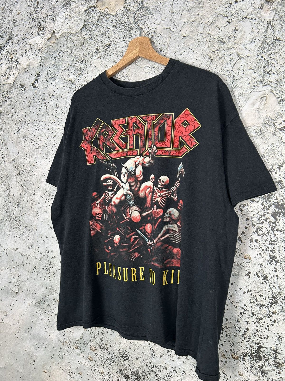 Band Tees Vintage Kreator Rock Band Tee Pleasure to Kill Metal Punk Size US XL / EU 56 / 4 - 2 Thumbnail