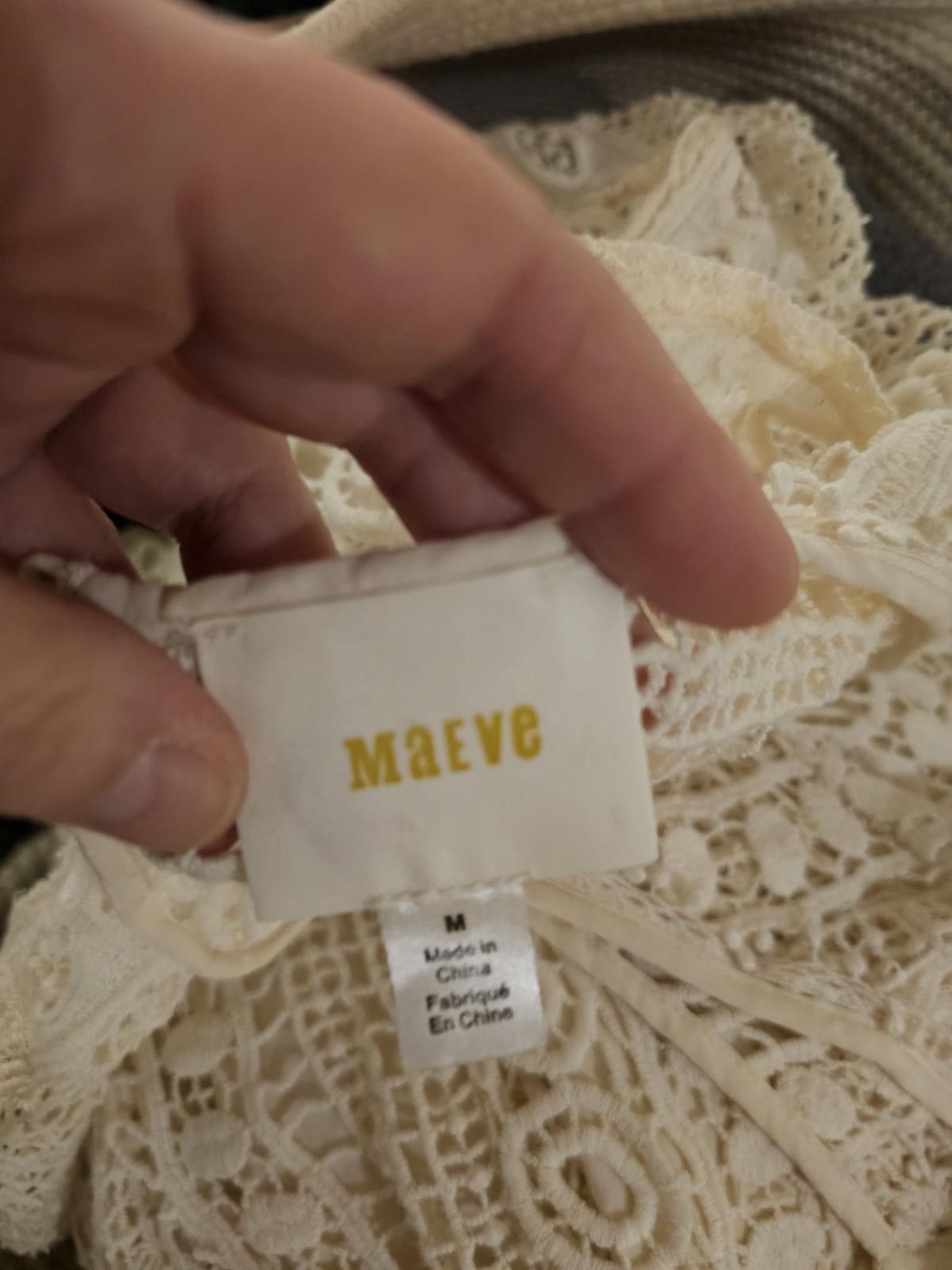 Marvel Comics Maeve Anthropologie Dress Cream Womens Size M Size M / US 6-8 / IT 42-44 - 2 Thumbnail