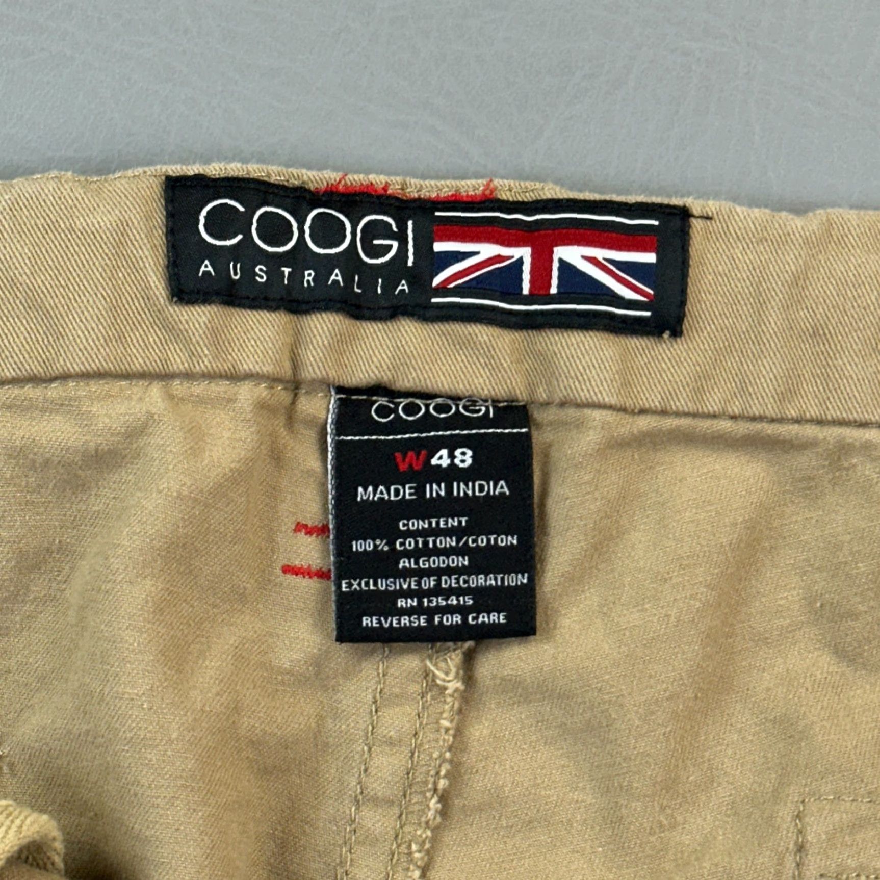 Coogi VINTAGE COOGI Shorts Mens 48 Kahki Cargo Embroidered Baggy Hip Hop Skate Y2K Size US 32 / EU 48 - 6 Thumbnail