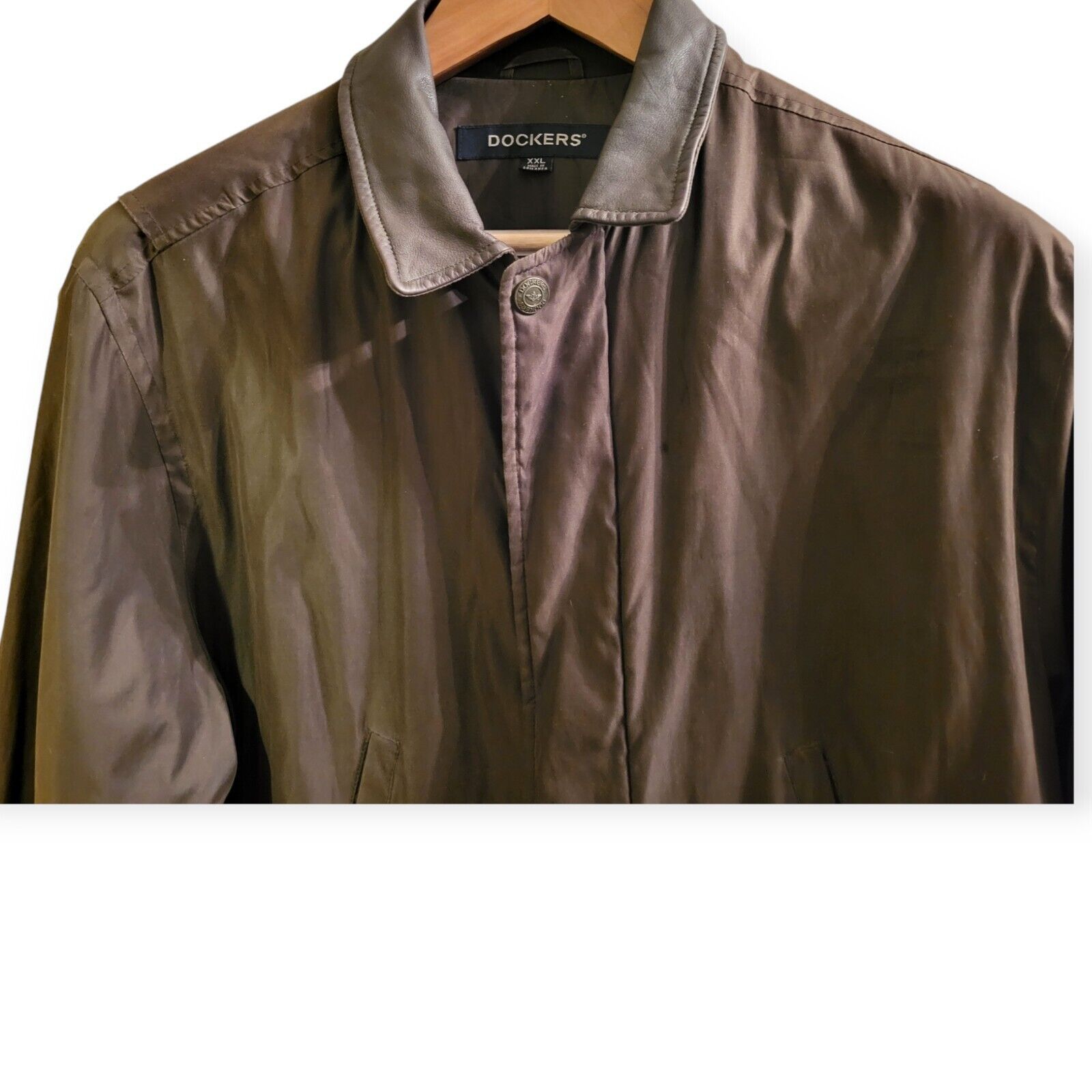 Dockers Dockers Jacket XXL Micro Fiber & Leather Trim Lightly Worn Size US XXL / EU 58 / 5 - 2 Thumbnail