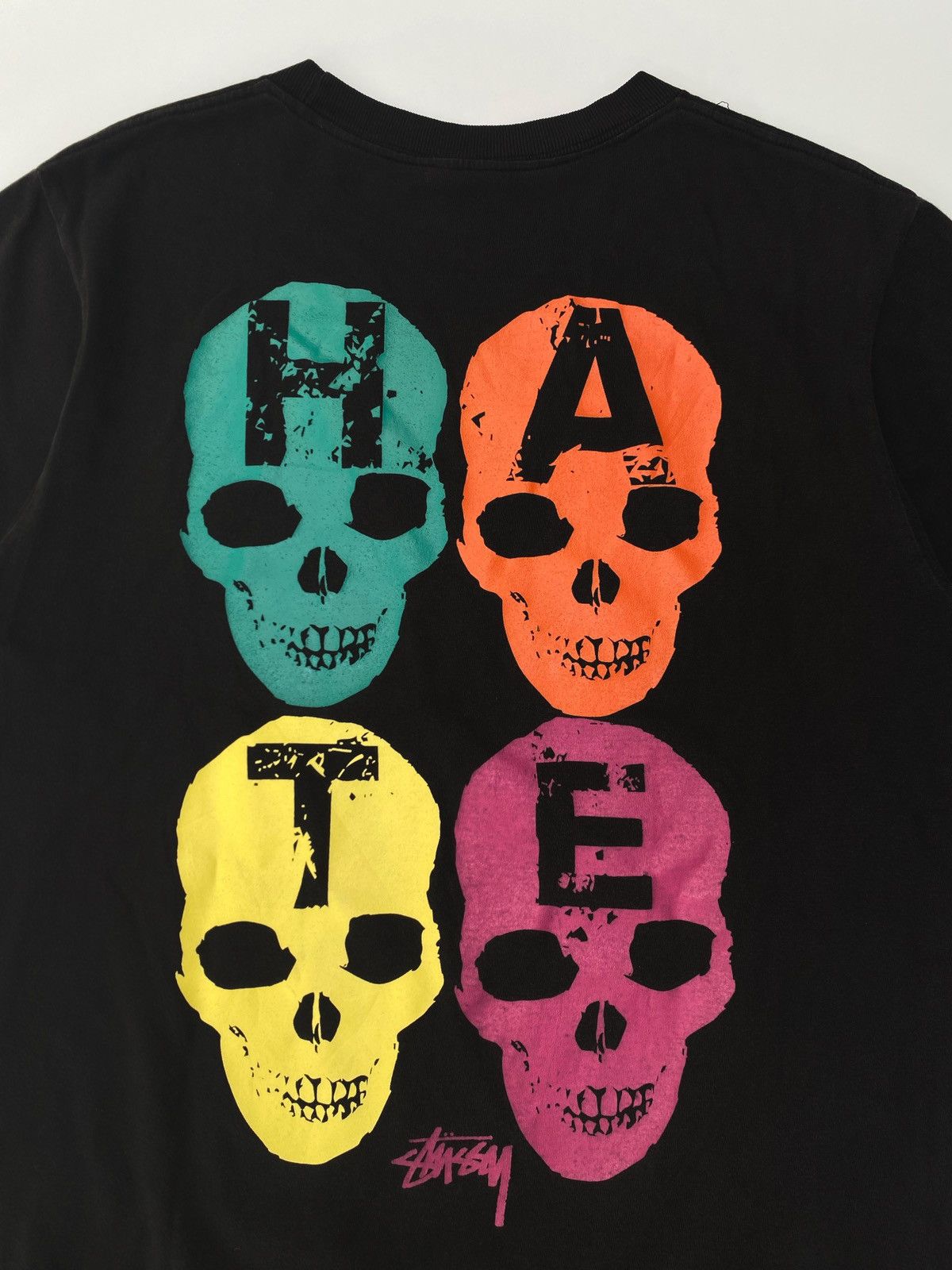 Stussy Vintage Love & Hate Stussy Skull Tee (1) Size US L / EU 52-54 / 3 - 5 Thumbnail