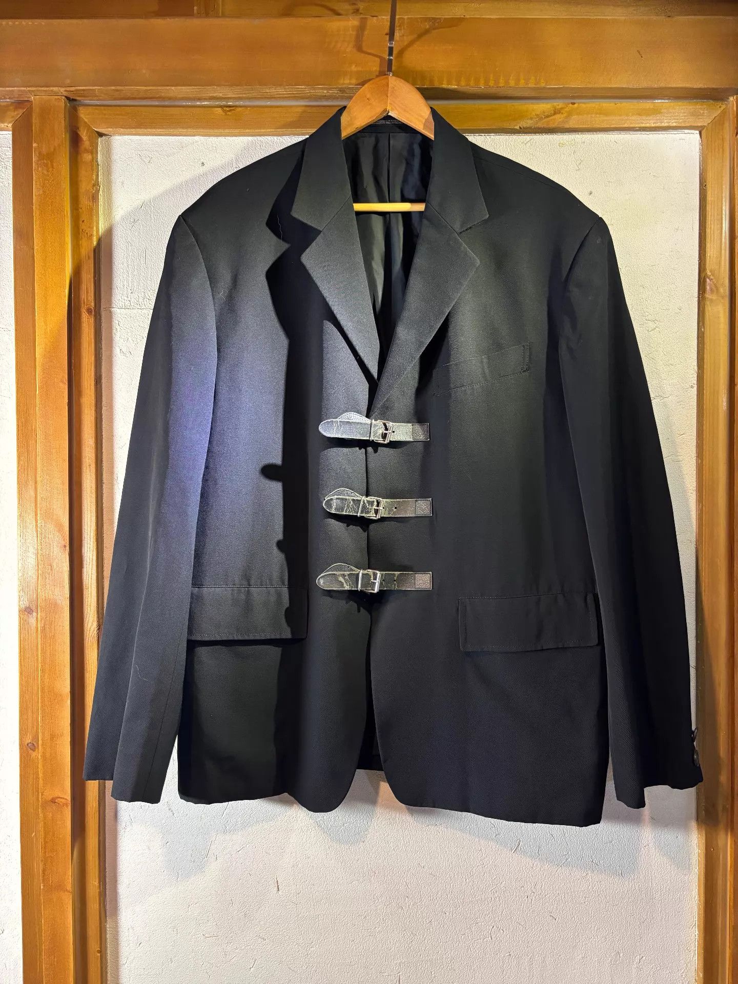 Yohji Yamamoto Yohji Yamamoto 1991SS Belt Buckle Blazer M 85% New Size US M / EU 48-50 / 2 - 1 Thumbnail