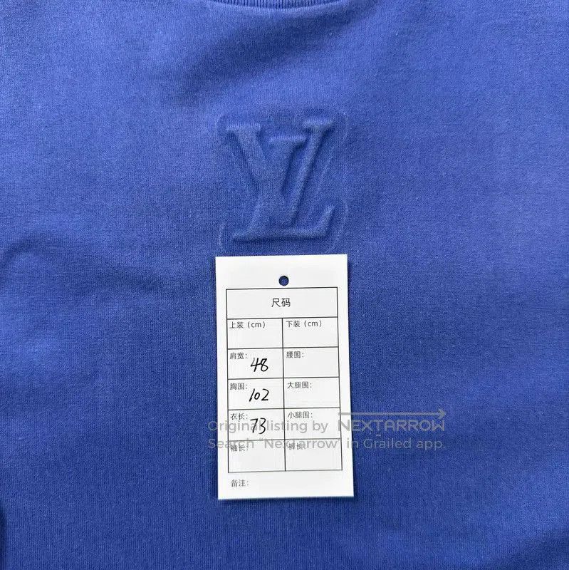 Louis Vuitton Louis Vuitton Blue Cotton Men's T-Shirt . Size US M / EU 48-50 / 2 - 5 Thumbnail