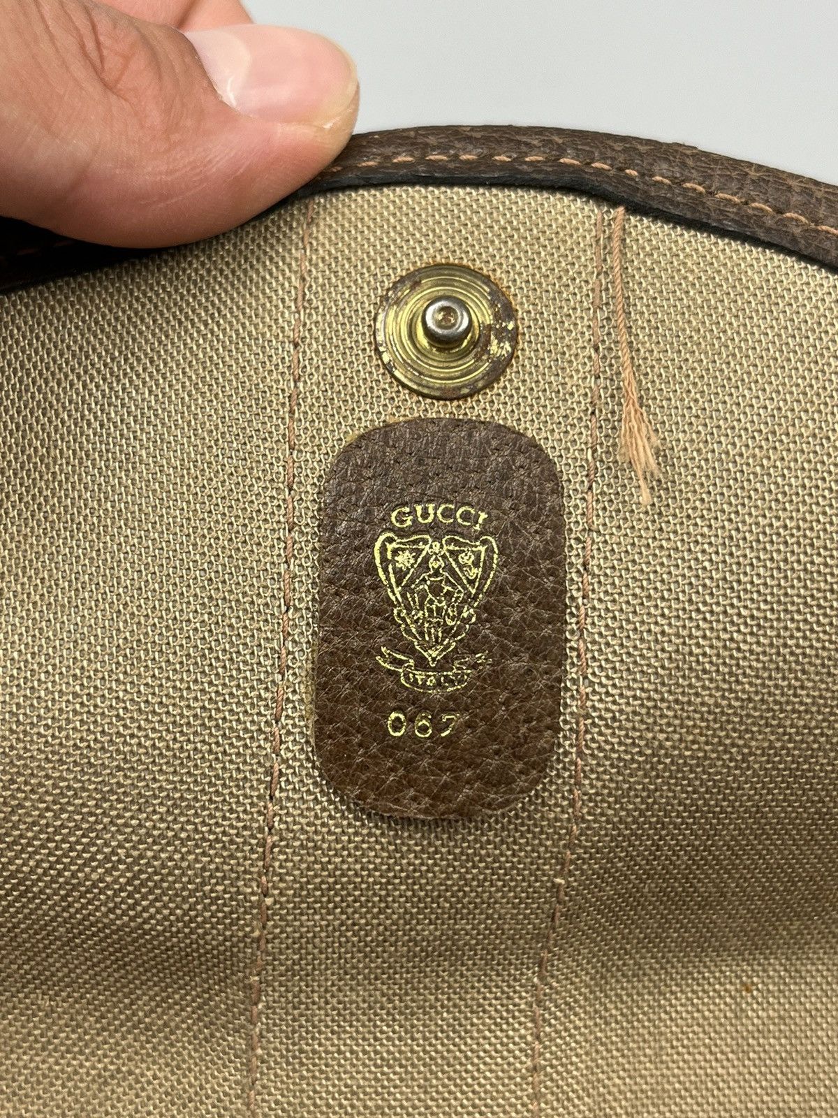 Gucci Vintage GUCCI Monogram Leather Clutch Wallet Bag Size ONE SIZE - 13 Thumbnail