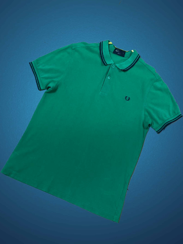 Fred Perry Vintage Fred Perry Green Slim Fit Size M Size US M / EU 48-50 / 2 - 1 Thumbnail