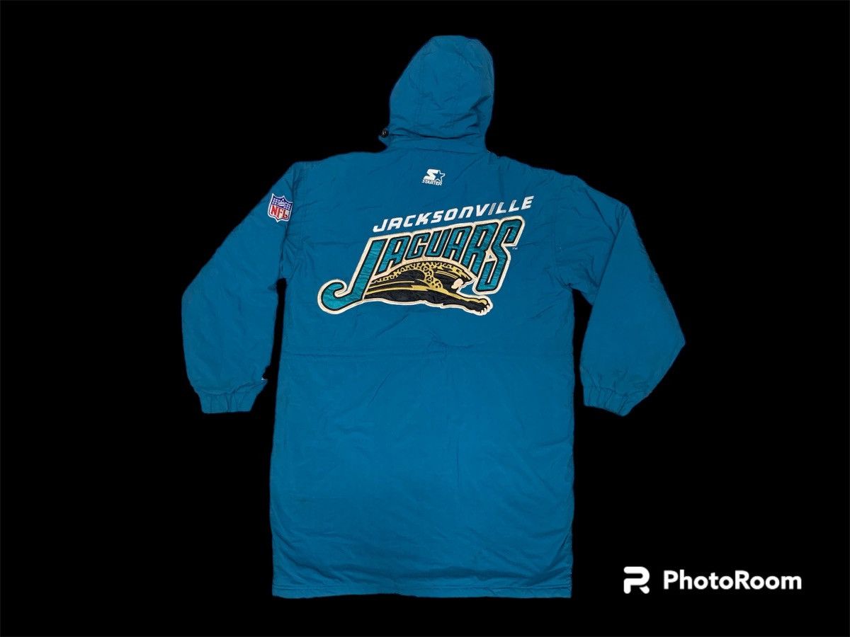 NFL × Starter × Vintage 🔥RARE🔥90s NFL JACKSONVILLE JAGUARS LONG HOODIE JACKET Size US L / EU 52-54 / 3 - 1 Thumbnail