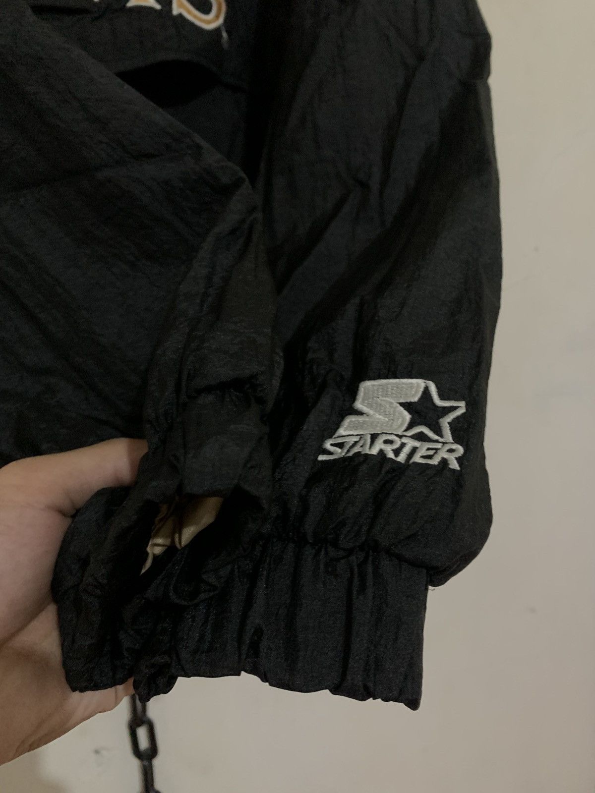 Starter Vintage 1990s New Orleans Saints Starter Pouch Jacket Large Size US XL / EU 56 / 4 - 8 Thumbnail