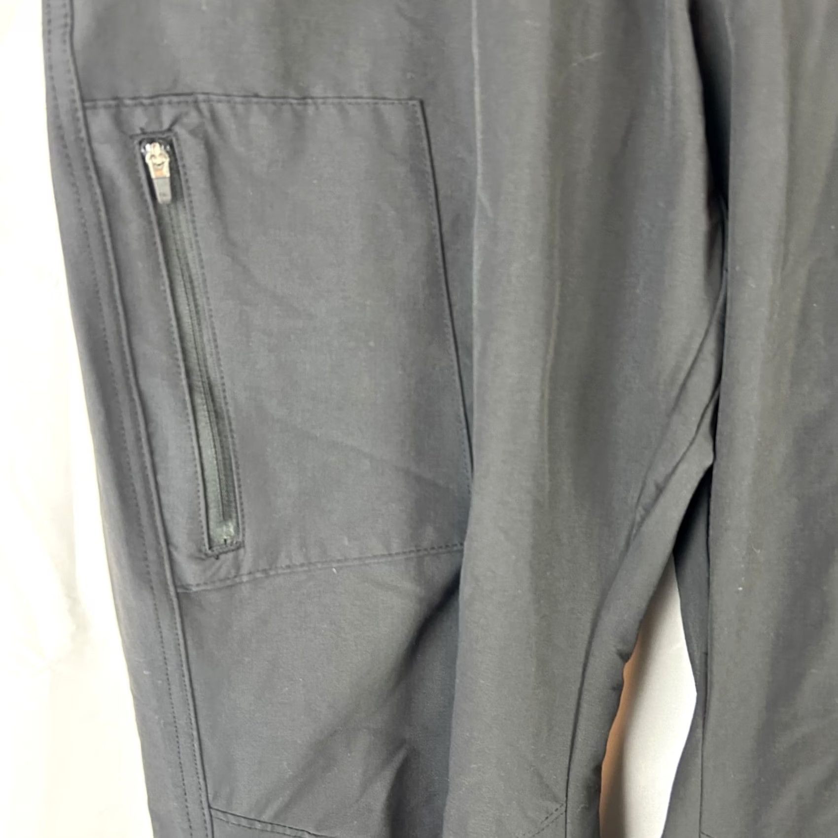 ASCENO Ascend Womens Explorer Cargo Pants Black 16 Lightweight Stretch Convertible Cargo Hiking Pants Womens Regular Size 38" / US 16 / IT 52 - 3 Thumbnail