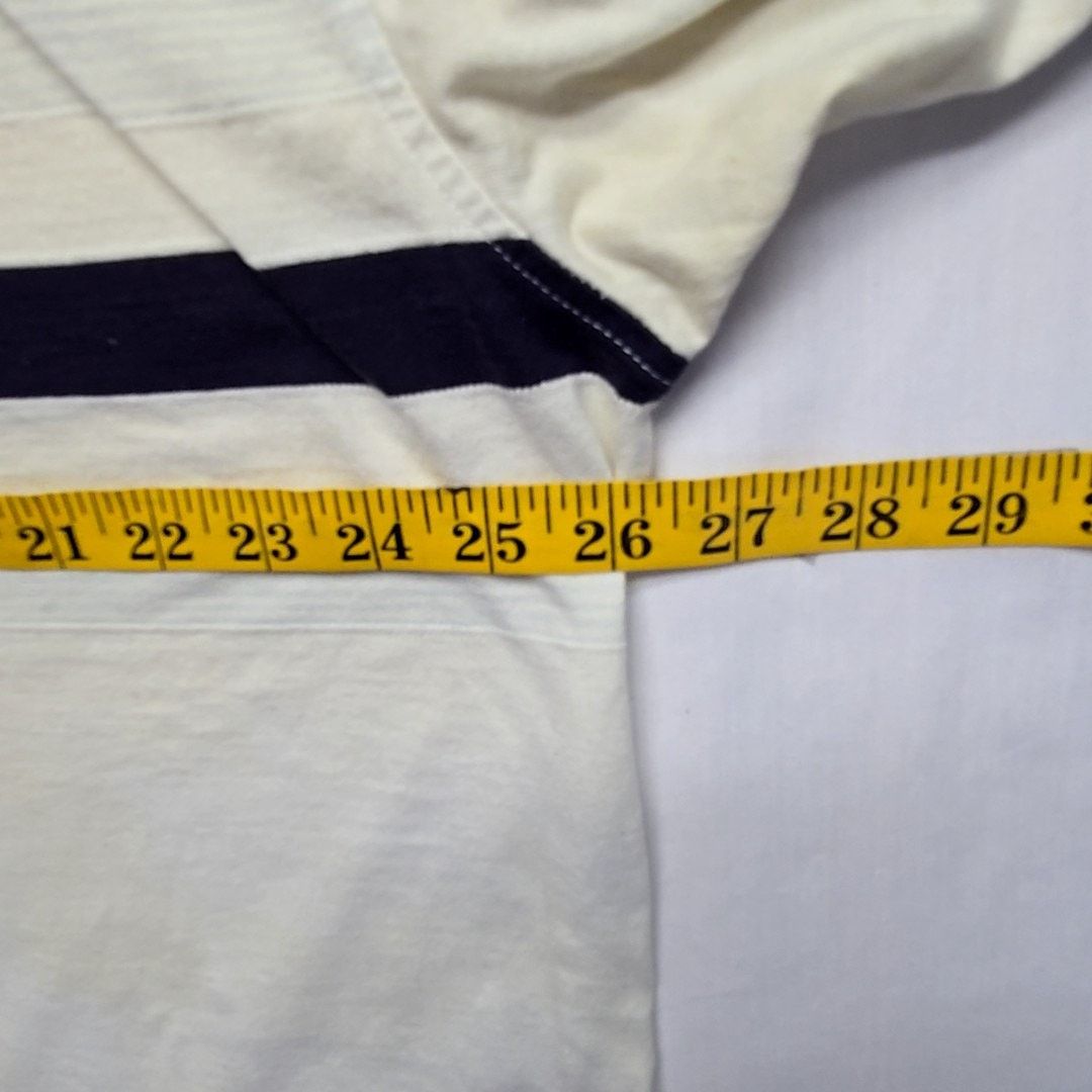 Tommy Hilfiger Vintage Tommy Hilfiger Polo Striped White Ivory XL Shirt Size US XL / EU 56 / 4 - 10 Thumbnail