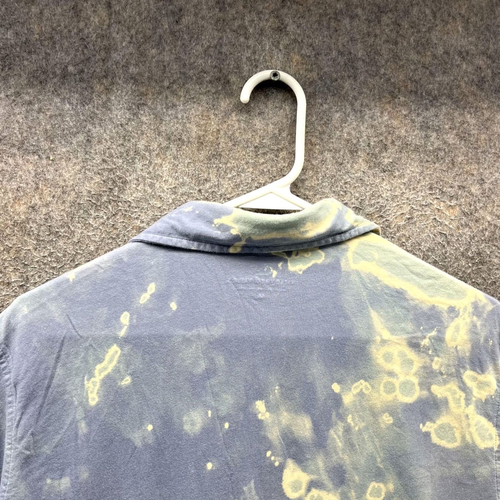 Vineyard Vines Vineyard Vines Polo Shirt Mens M Blue Pima Cotton Bleach Tie Dye Batik Jersey Short Sleeve Polo Mens Size US M / EU 48-50 / 2 - 3 Thumbnail