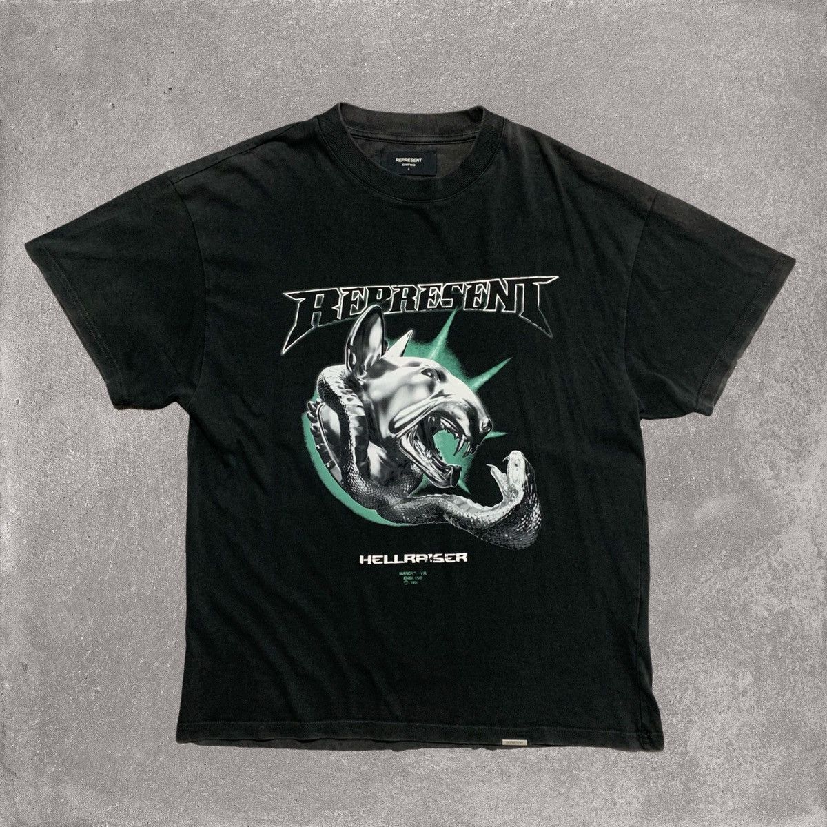 Represent Clo. Represent Small Hellraiser Vintage Black Tee Size US S / EU 44-46 / 1 - 1 Thumbnail