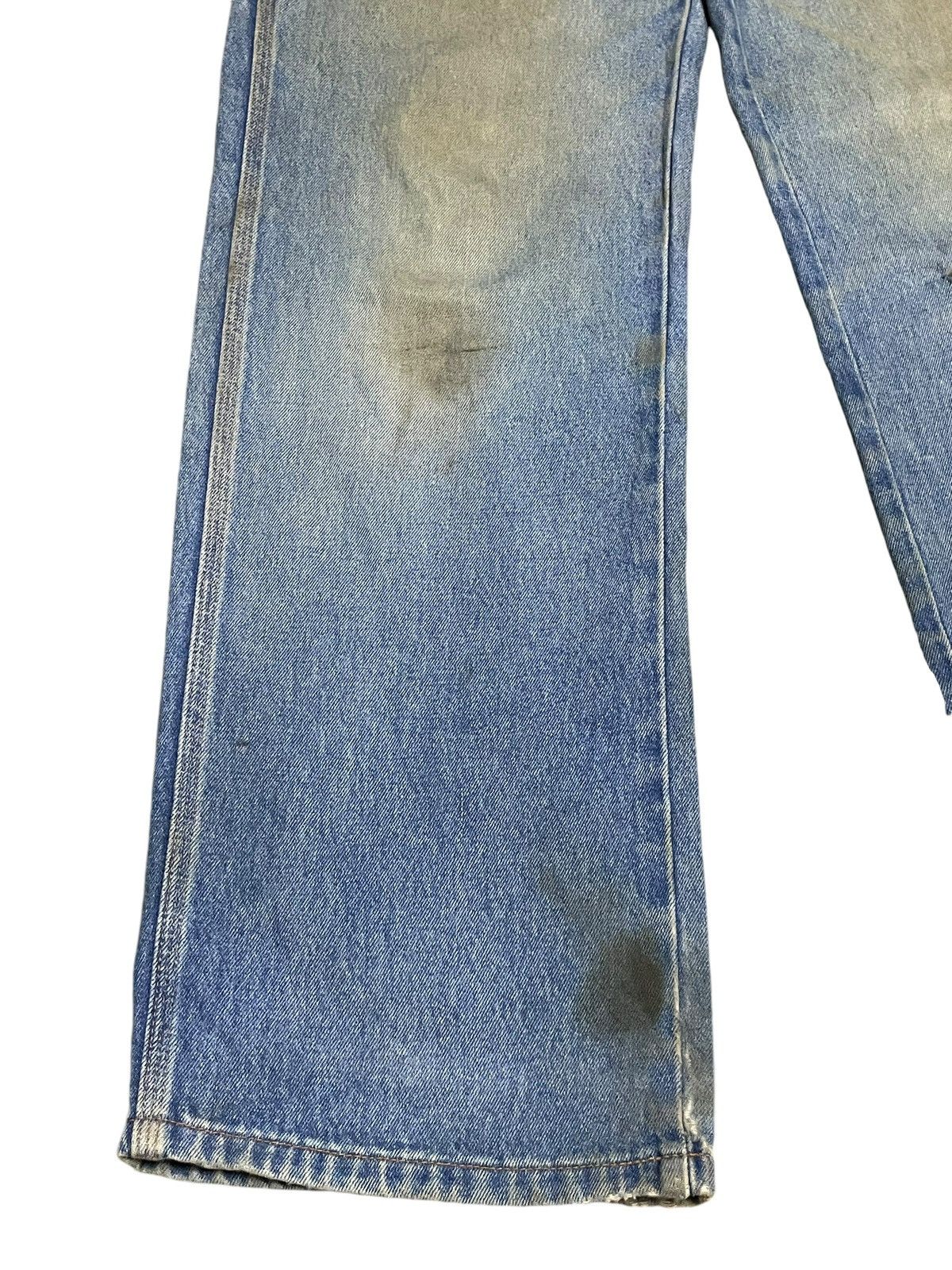 Japanese Brand Vintage Japanese Trashed Carpenter Mud Wash Loose Fit Jeans Size US 28 / EU 44 - 3 Thumbnail