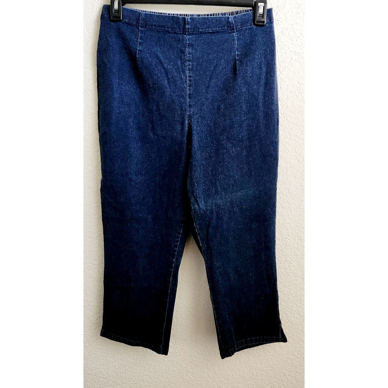 Faded Glory Faded Glory Blue Pull On Cropped Jeans XL Lightweight
