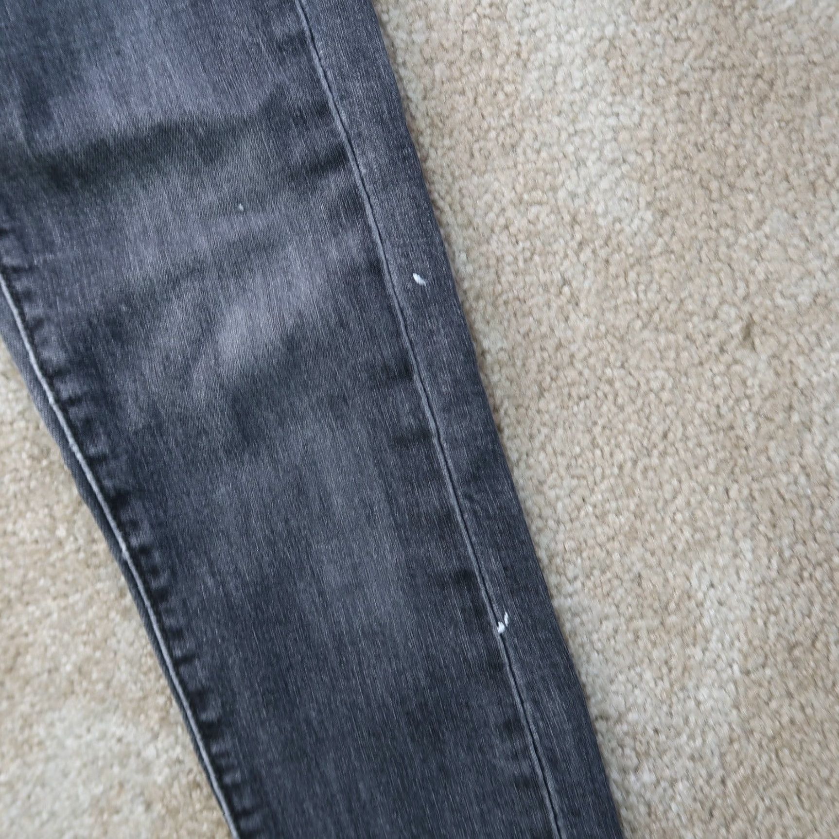 Levi's Levi's Wedgie Skinny Jeans Womens 27 Gray Button Fly Denim Size 27" / US 4 / IT 40 - 3 Thumbnail