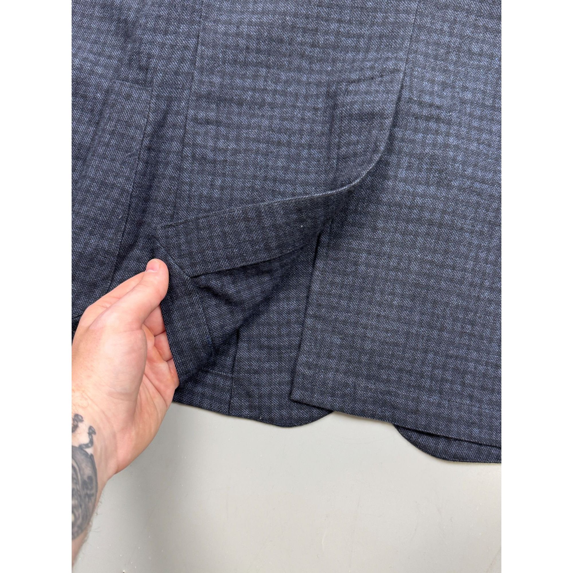 Tonello Tonello Double Breasted Wool Blazer (Y1280) Size 38R - 10 Thumbnail