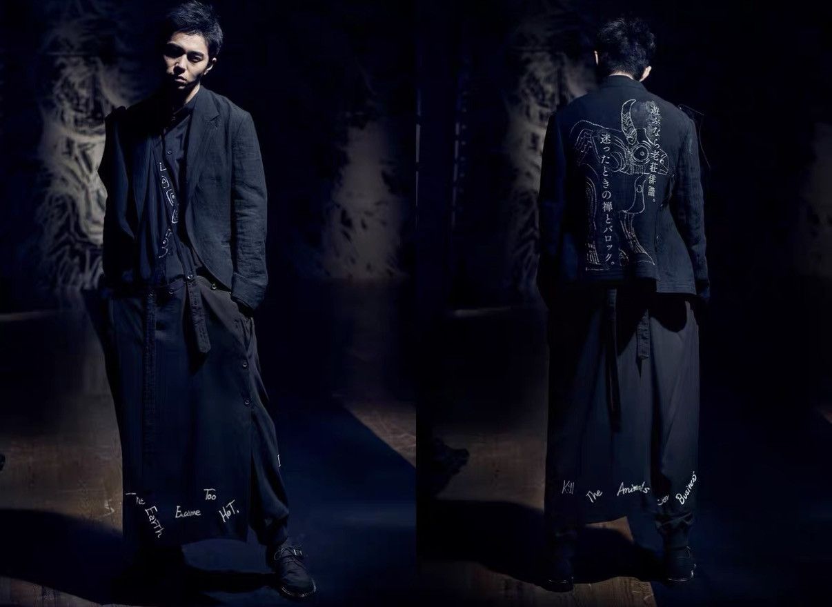 Yohji Yamamoto Yohji Yamamoto 21SS Bull Print Double-Layer Blazer J4 Size US M / EU 48-50 / 2 - 3 Thumbnail