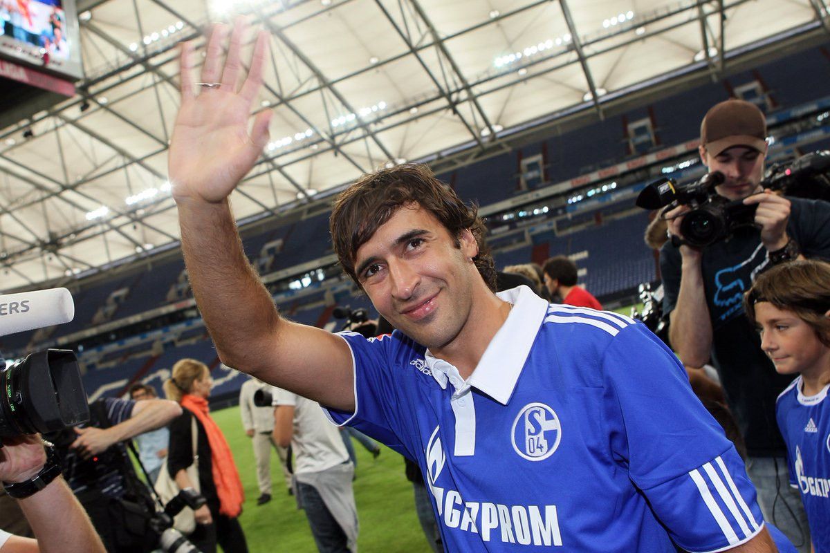 Adidas 2010/2011 Adidas Schalke 04 #7 Raul Away Soccer Jersey Rare Size US XL / EU 56 / 4 - 5 Thumbnail