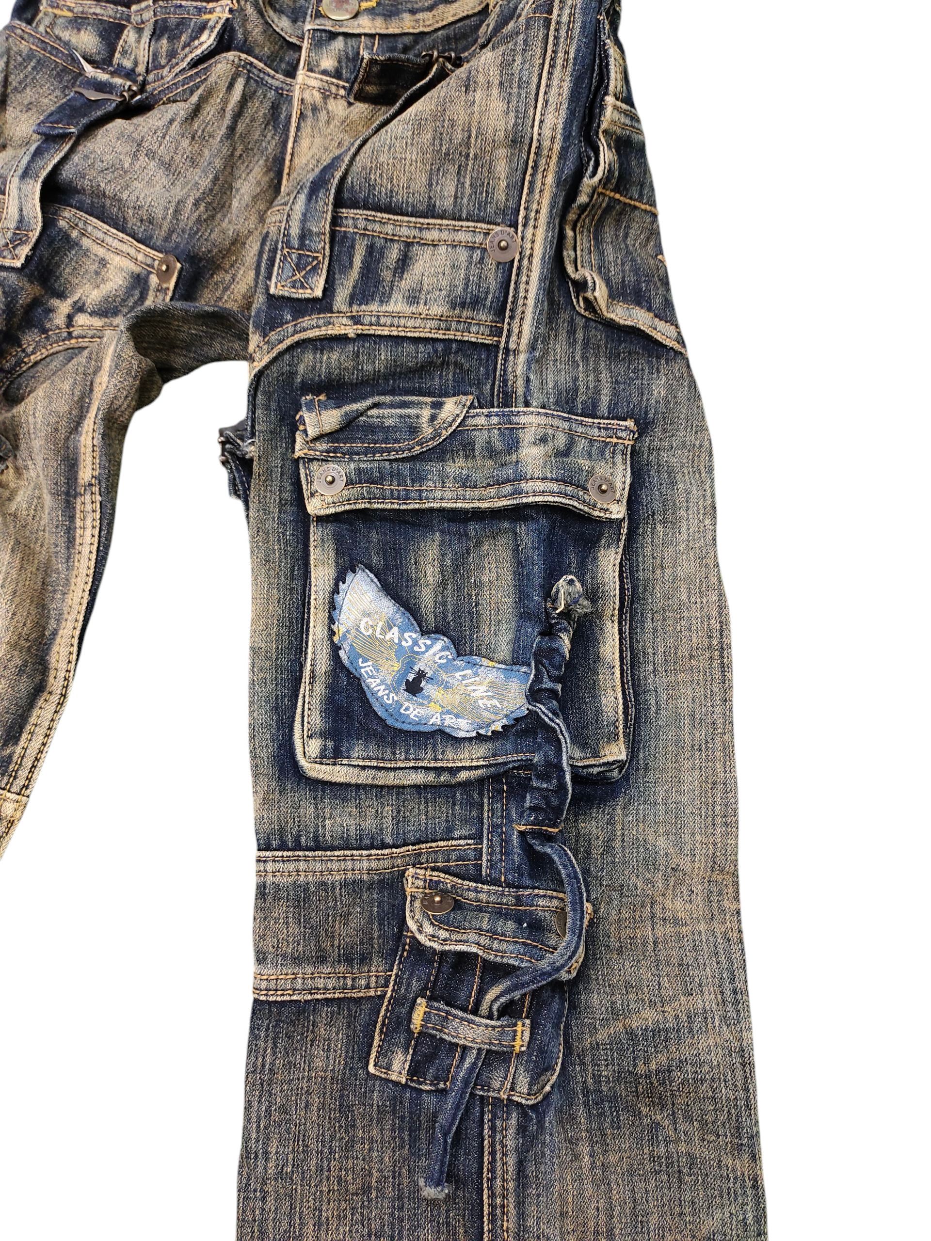 Japanese Brand DeArt Japan Bondage Tactical Multi Pocket Jeans Cyberpunk Size US 30 / EU 46 - 14 Thumbnail